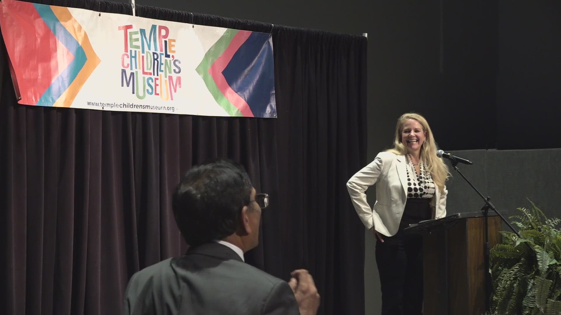 Gwynne Shotwell spoke at an event at the Temple Children's Museum to discuss the future of space travel and raise money for the museum.