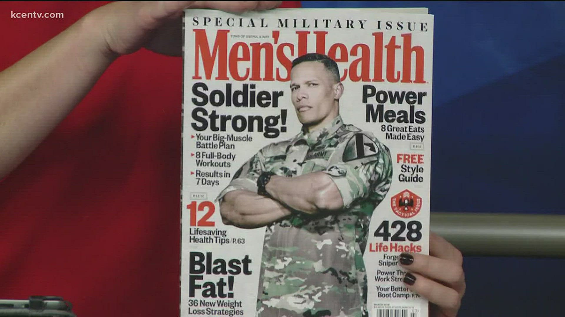 Men's Health Cover features Fort Hood Soldier
