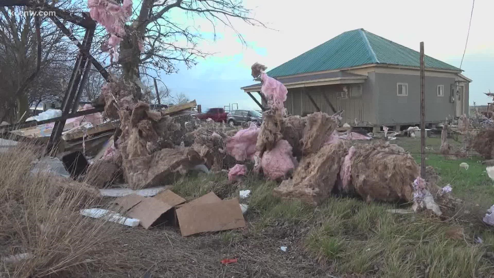 Strong storms swept through Central Texas Monday afternoon and brought damaging winds, including a tornado confirmed in Round Rock.