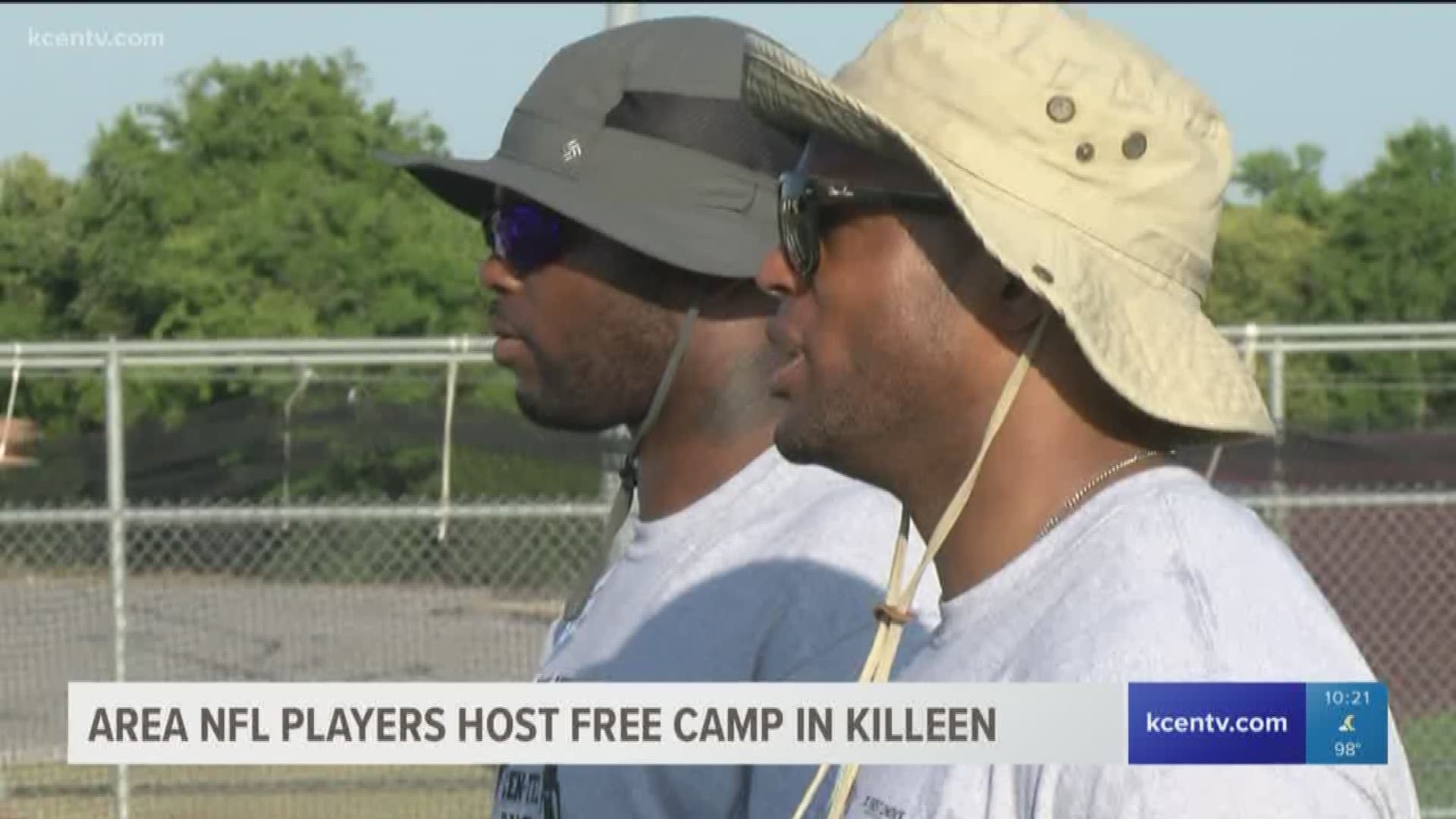 Roy Miller, Joaquin Iglesias and more NFL veterans from Central Texas put on the camp.