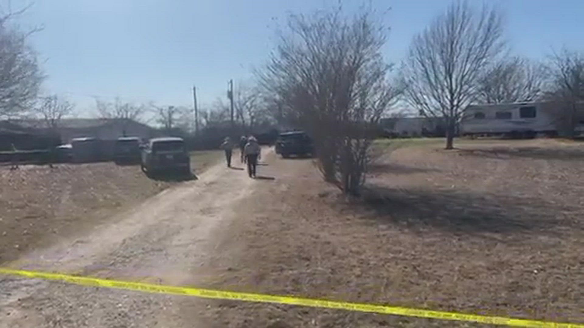 McLennan County Sheriff's Office arrives on scene in China Spring.
Credit: Darron Wallace