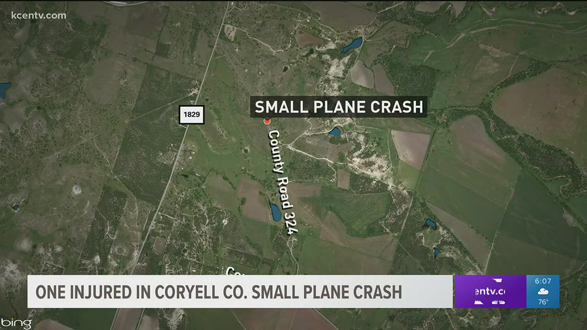 A pilot in Coryell County is recovering after authorities said his small plane crashed