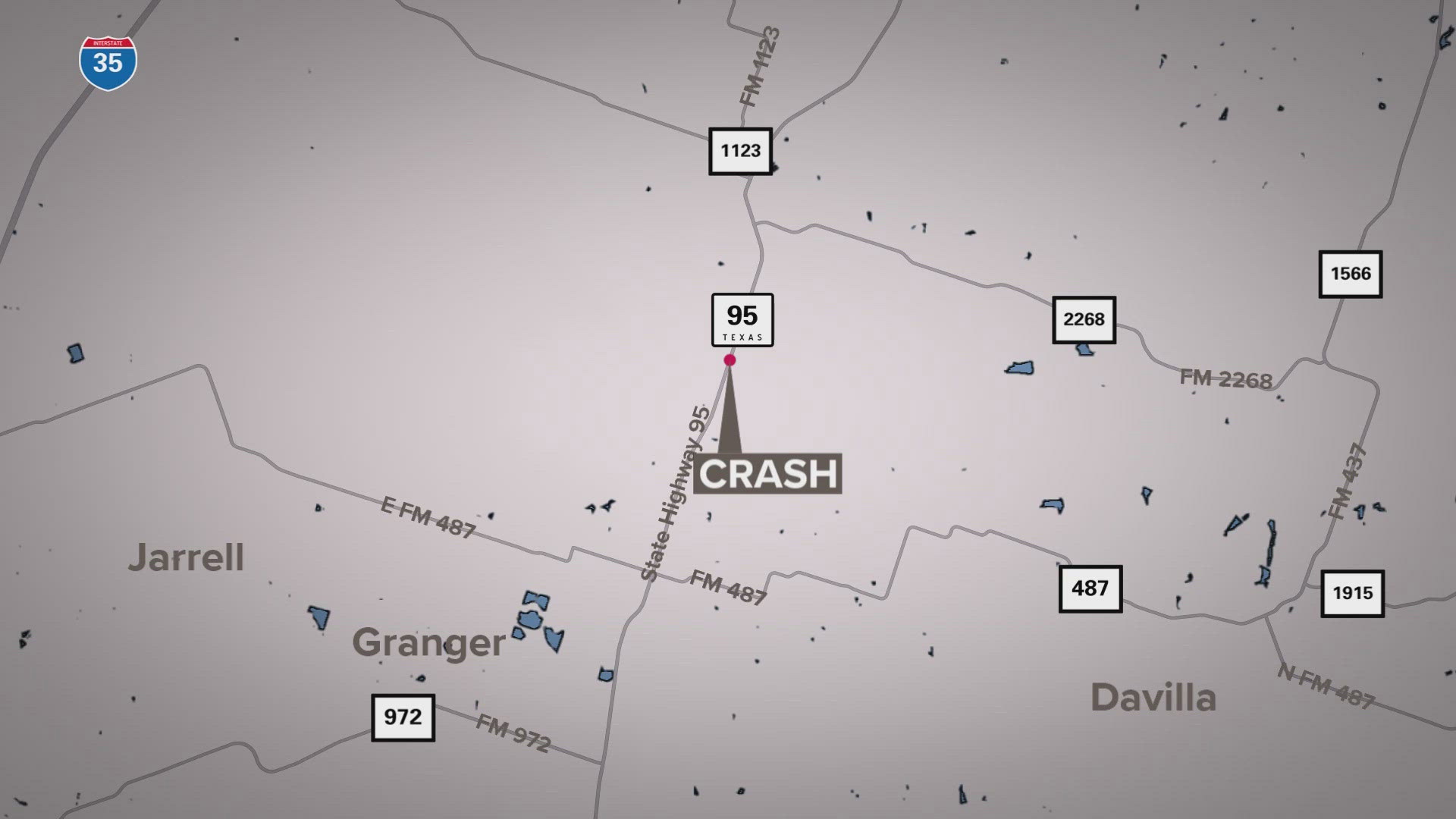 Fatal crash shuts down Texas Highway 95 near Bartlett | kcentv.com