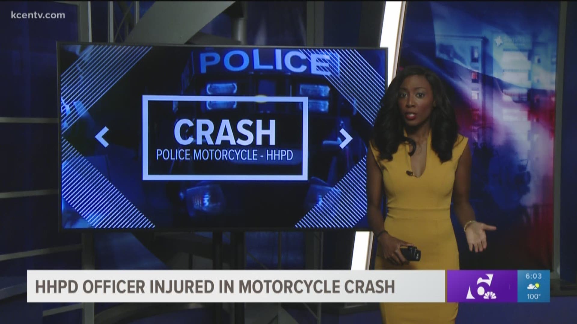 A Harker Heights officer is in the ICU after losing control of his motorcycle while following a traffic violator.