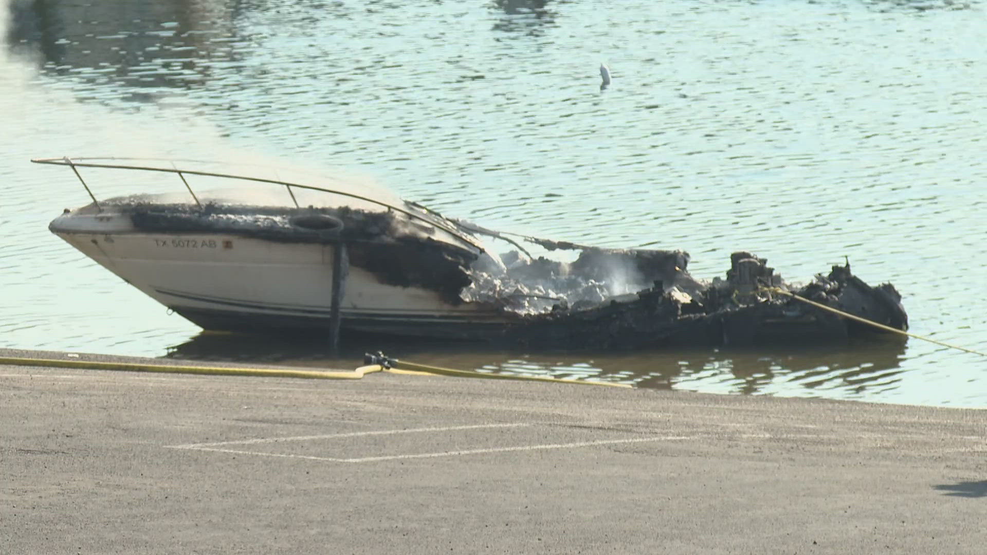 The cause of the fire has not yet been revealed, but officials say it began around 7:15 a.m. at a boat in the marina.