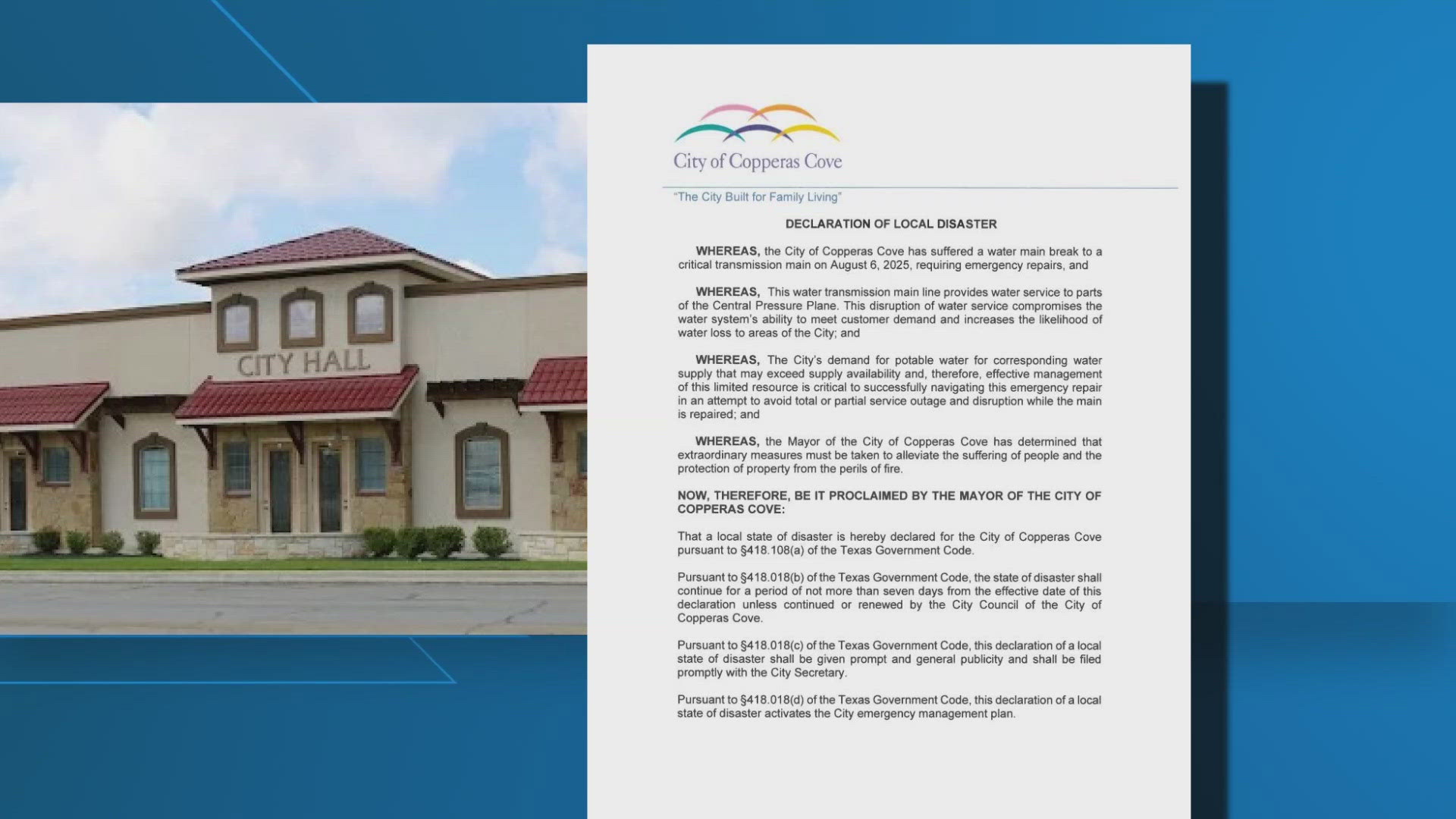 Copperas Cove lowers water restrictions from Stage 4 to Stage 1