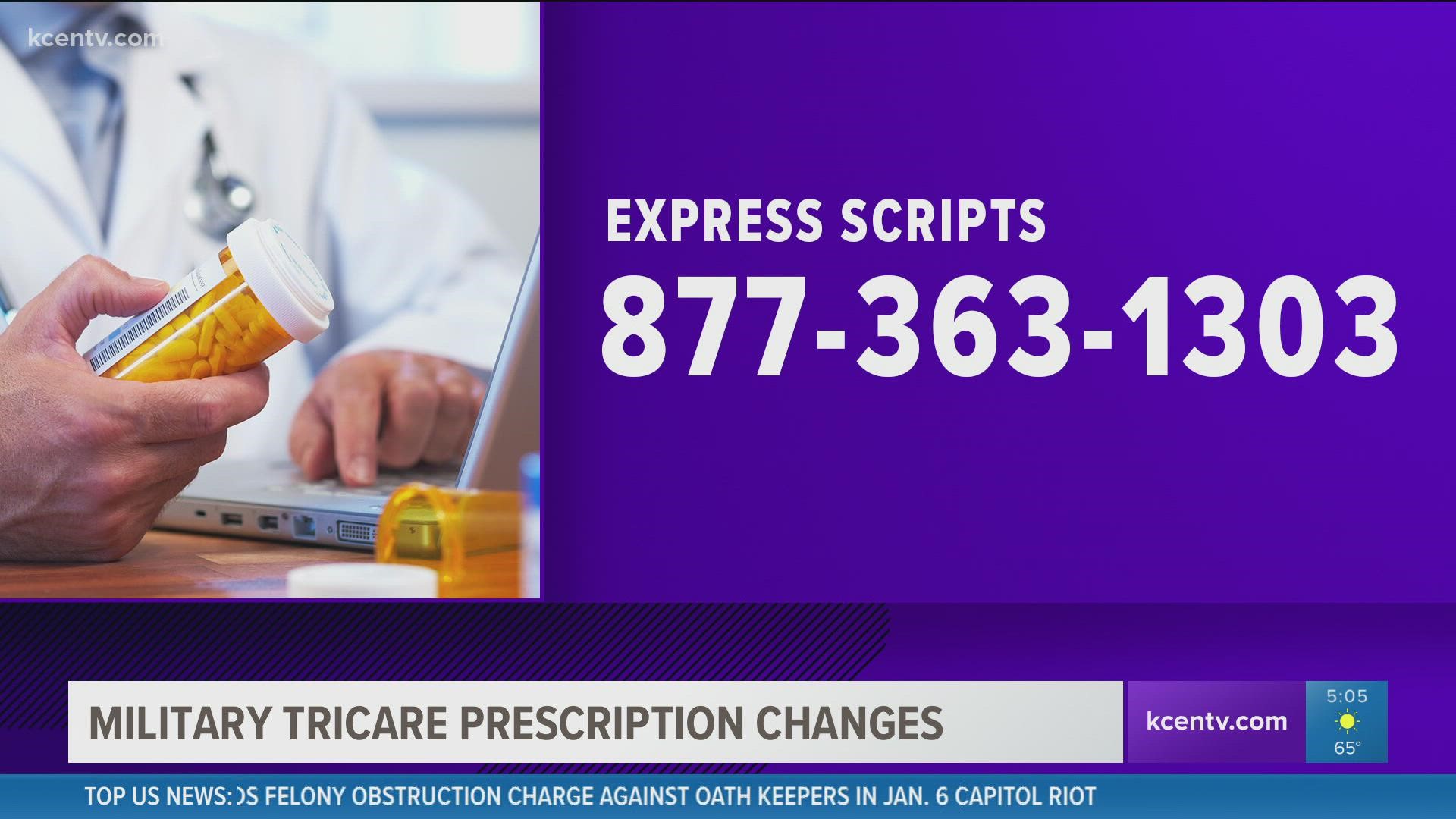 Tricare recipients have to get prescriptions from CVS now, instead of Walmart.