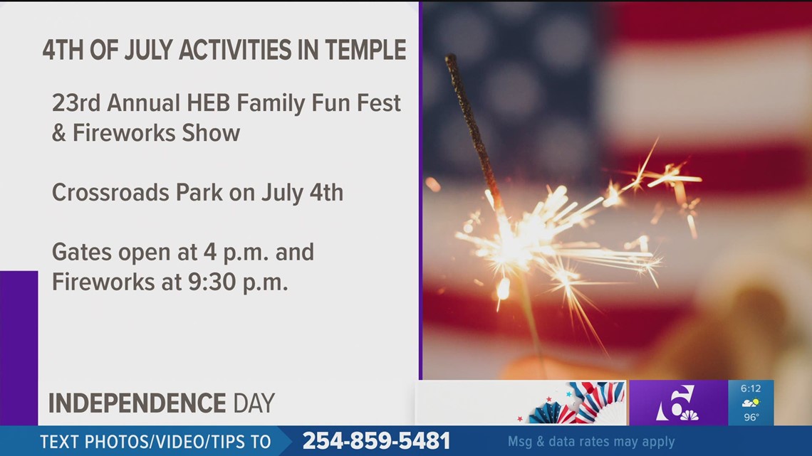 City of Temple to host Fourth of July festival and fireworks