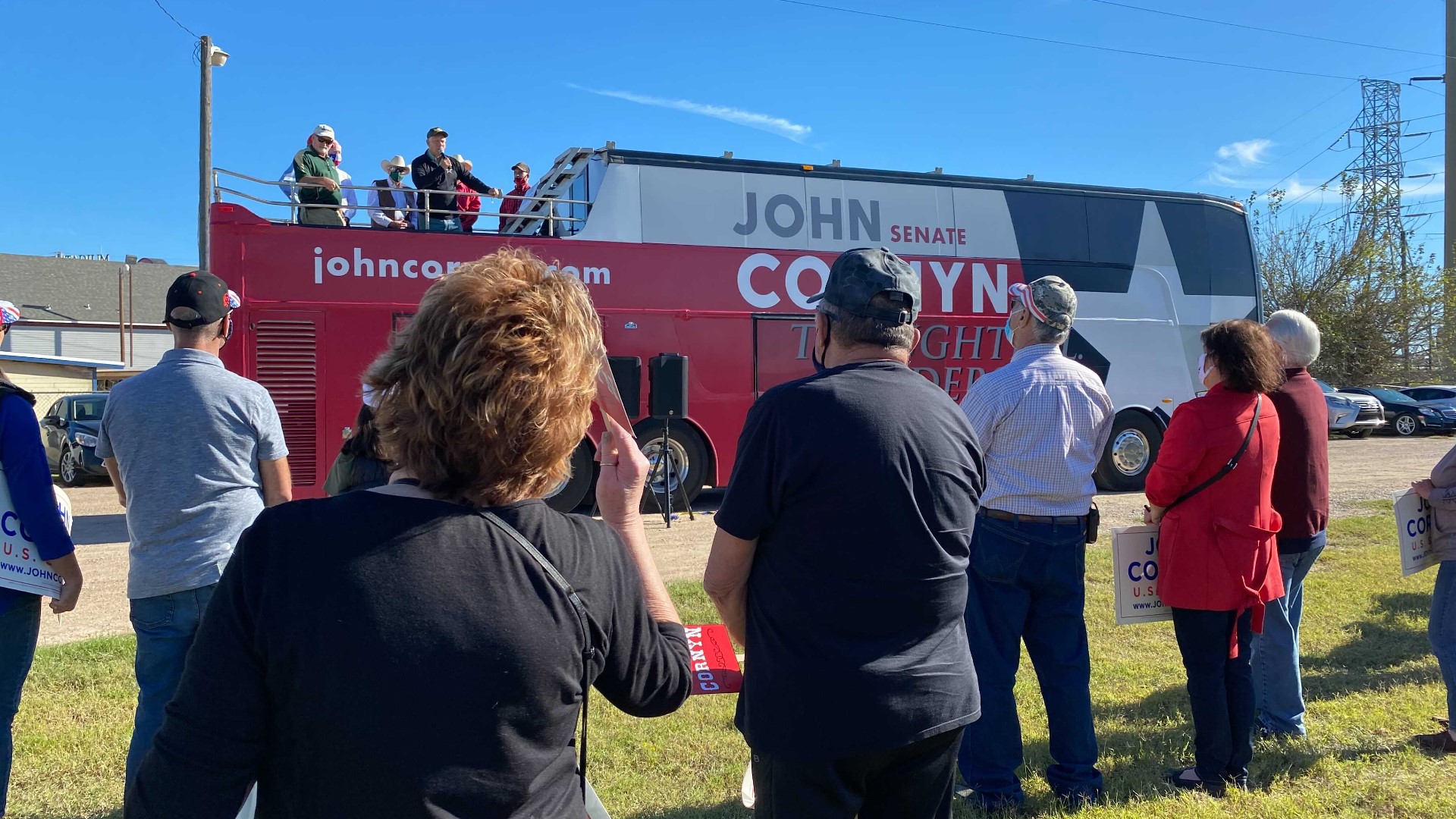 Sen. Cornyn was in Central Texas as part of a 21-stop bus tour during which he is engaging voters ahead of Election Day.