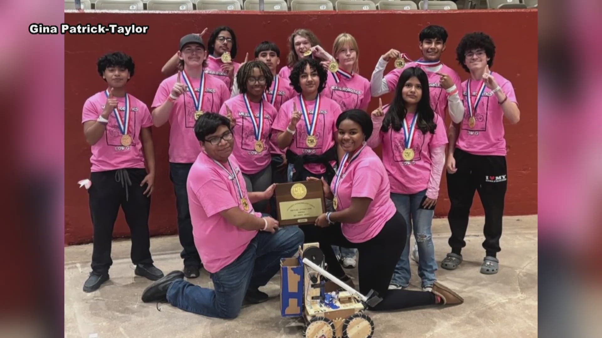 The Blackcats team won first place in the UIL robot performance category.