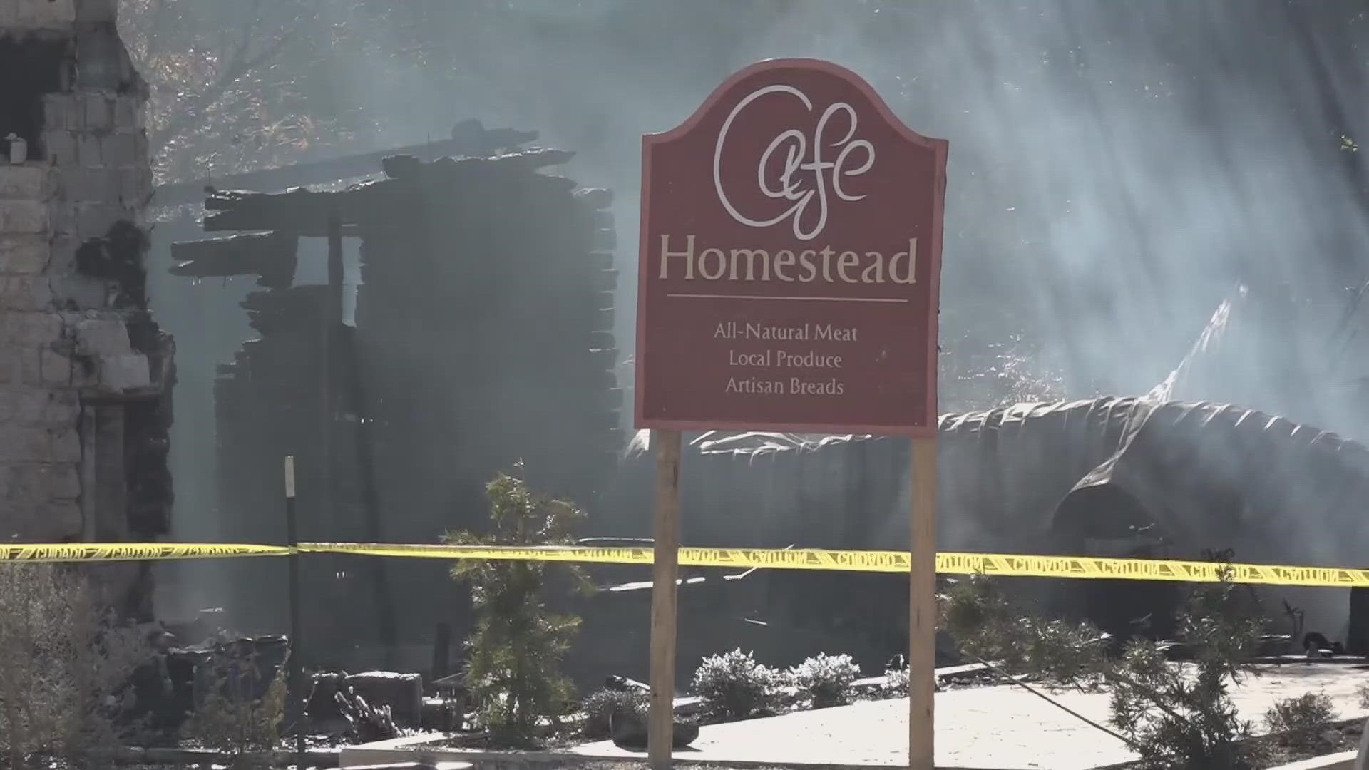 After suffering a devastating fire on December 23rd, Cafe Homestead held a two-night dinner for the community to raise funds for the new restaurant rebuild.