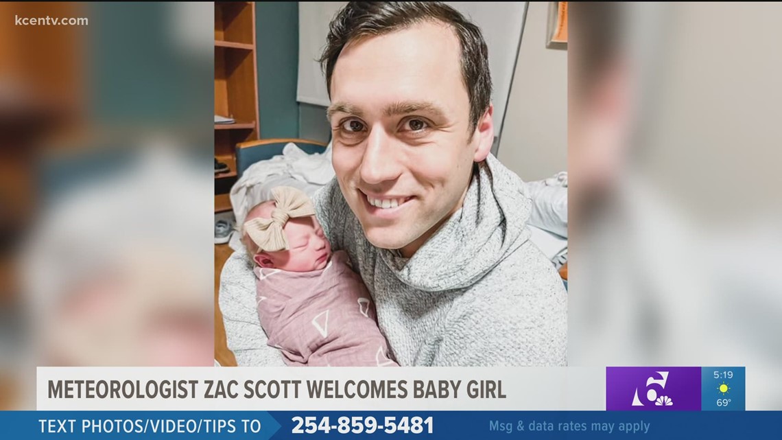 Congrats meteorologist Zac Scott as he new baby girl!
