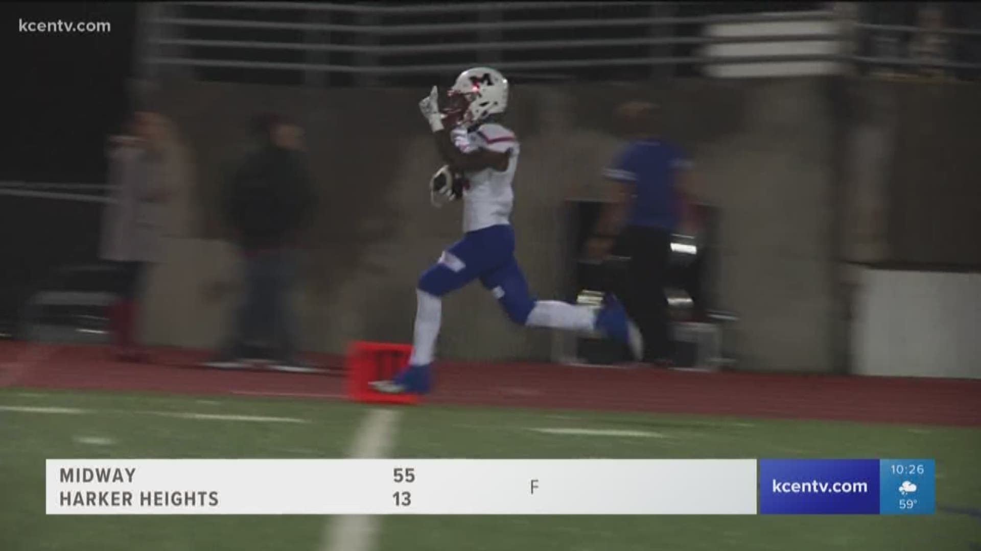 Midway came away with a 55-13 win when it squared off against Harker Heights Thursday night.