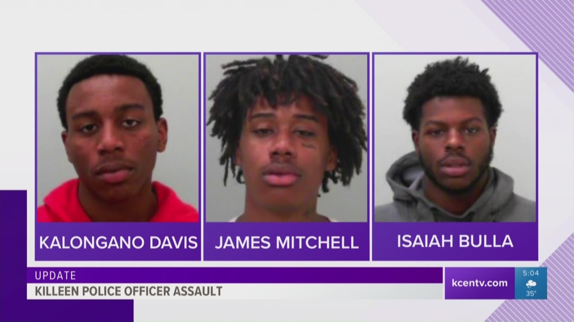 Three teenagers are facing charges after shots were fired at a Killeen police officer during a chase.