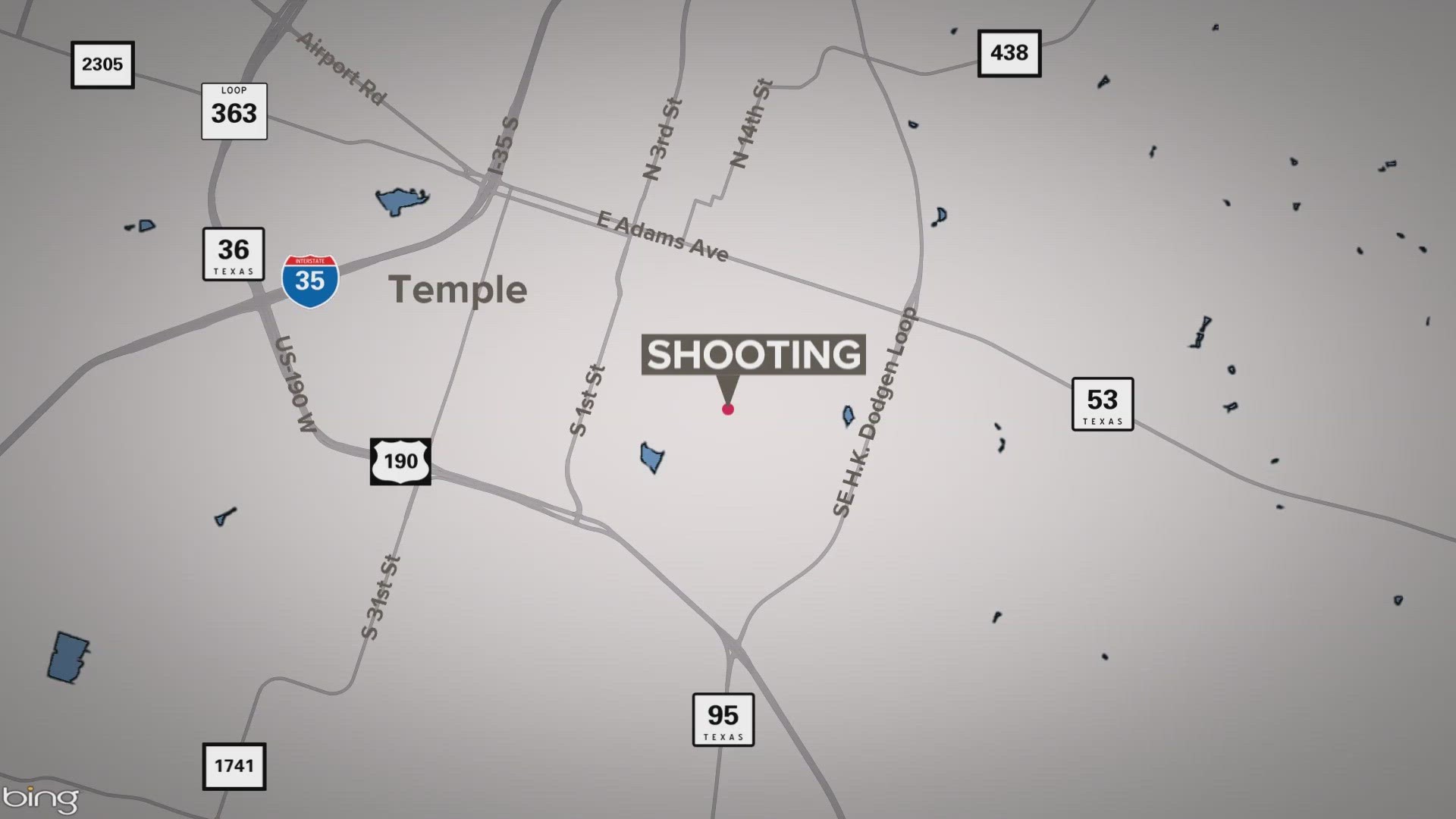 Temple Police officers responded to a shots fired call at 3:13 a.m. on April 11. A male victim was identified with a gunshot wound and taken to Baylor Scott & White.