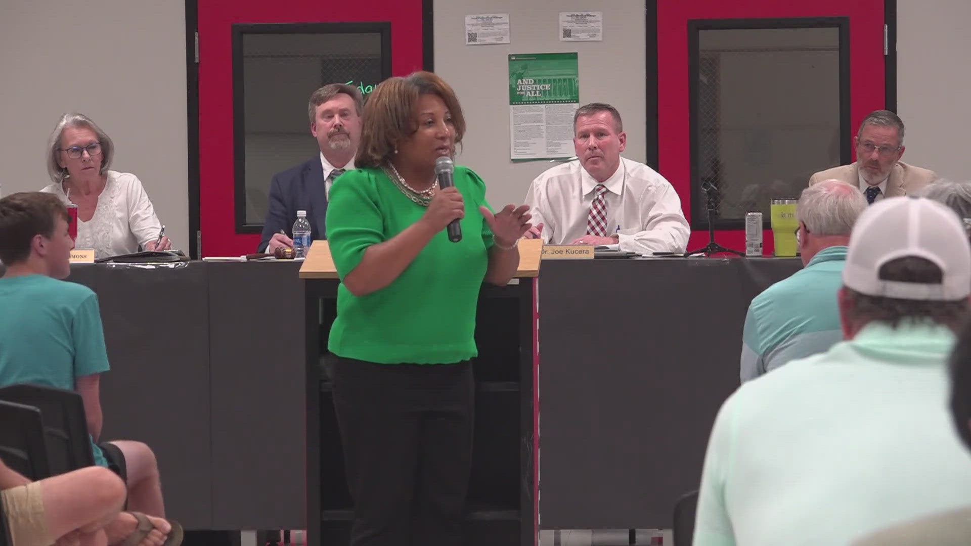 Two members of the Texas State Board of Education visited a Lorena ISD Board meeting on Aug. 26 amidst an ongoing lawsuit against the district and a principal.