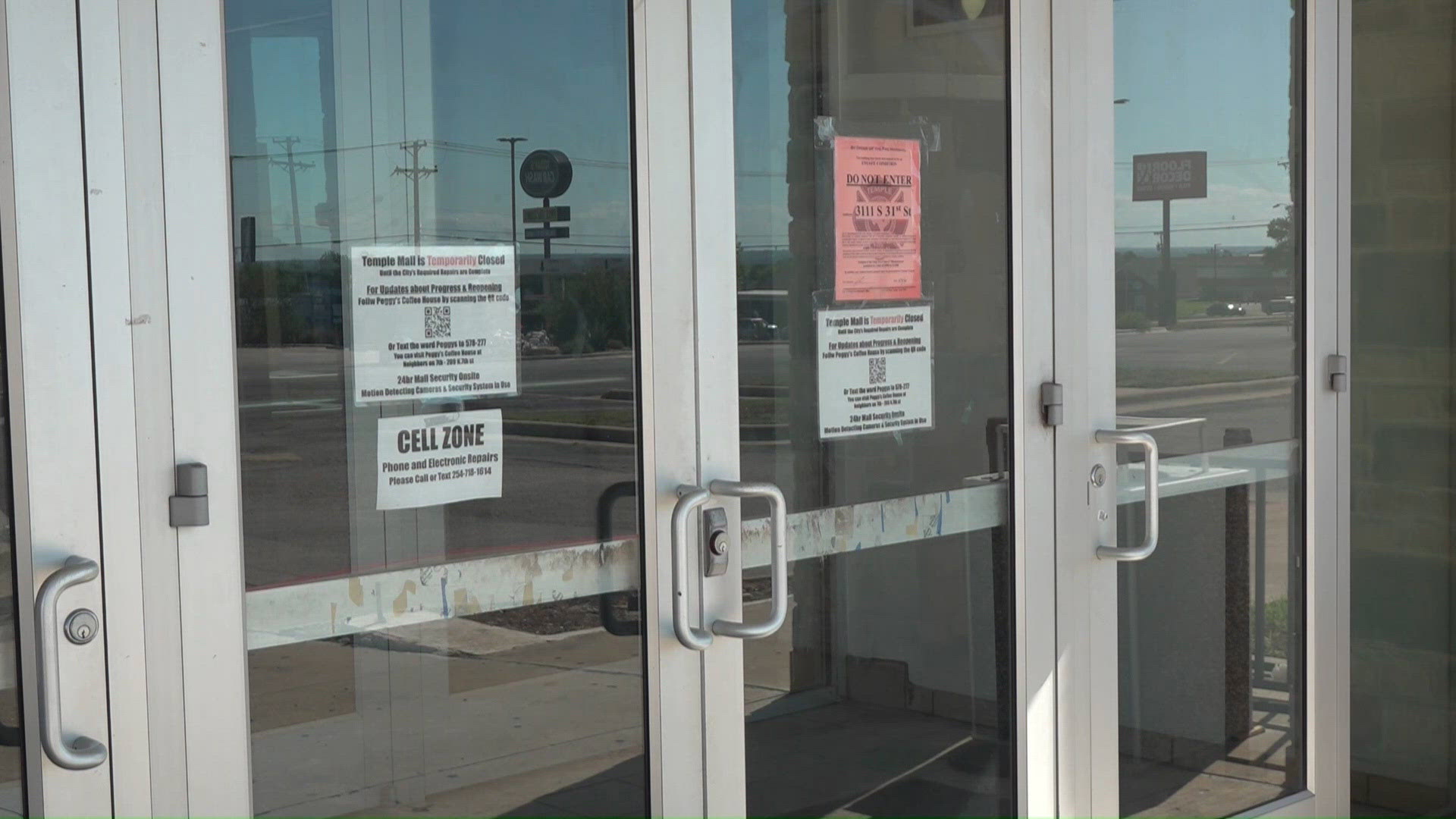 Repairs progressing, but the Temple Mall remains closed without ...