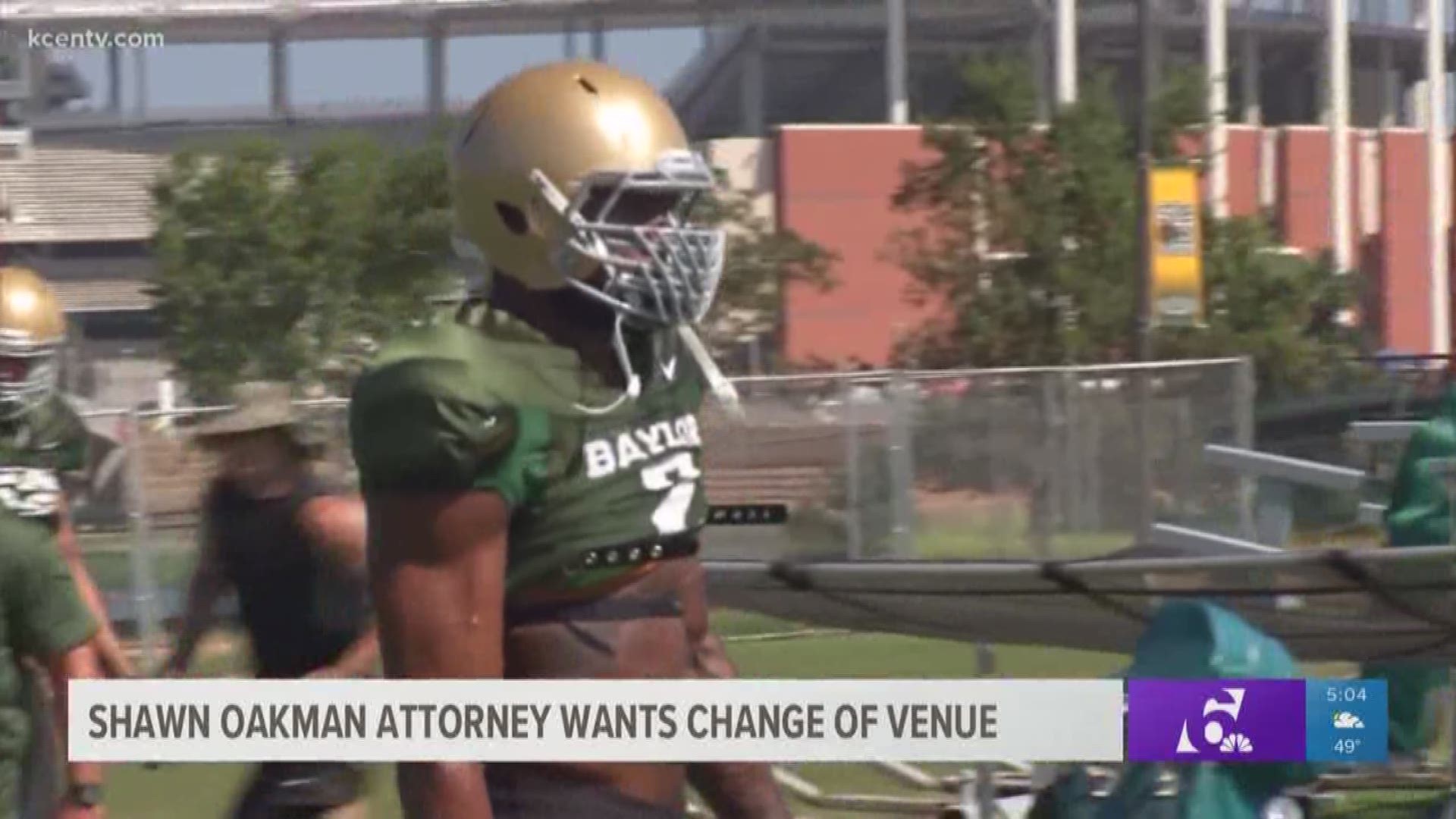 Oakman's attorney says that media coverage surrounding the 2016 Baylor Football sexual assault scandal and the recent Jacob Anderson case makes it difficult for his client to have a fair trial in McLennan County.