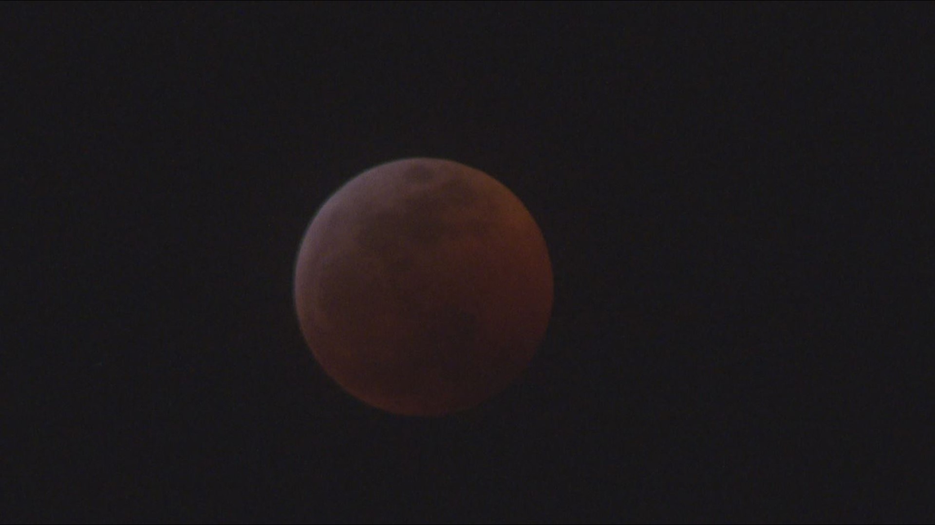 Footage of the Super Blood Wolf Moon on January 21, shot by Channel 6 Chief Photojournalist Rocky Bridges.