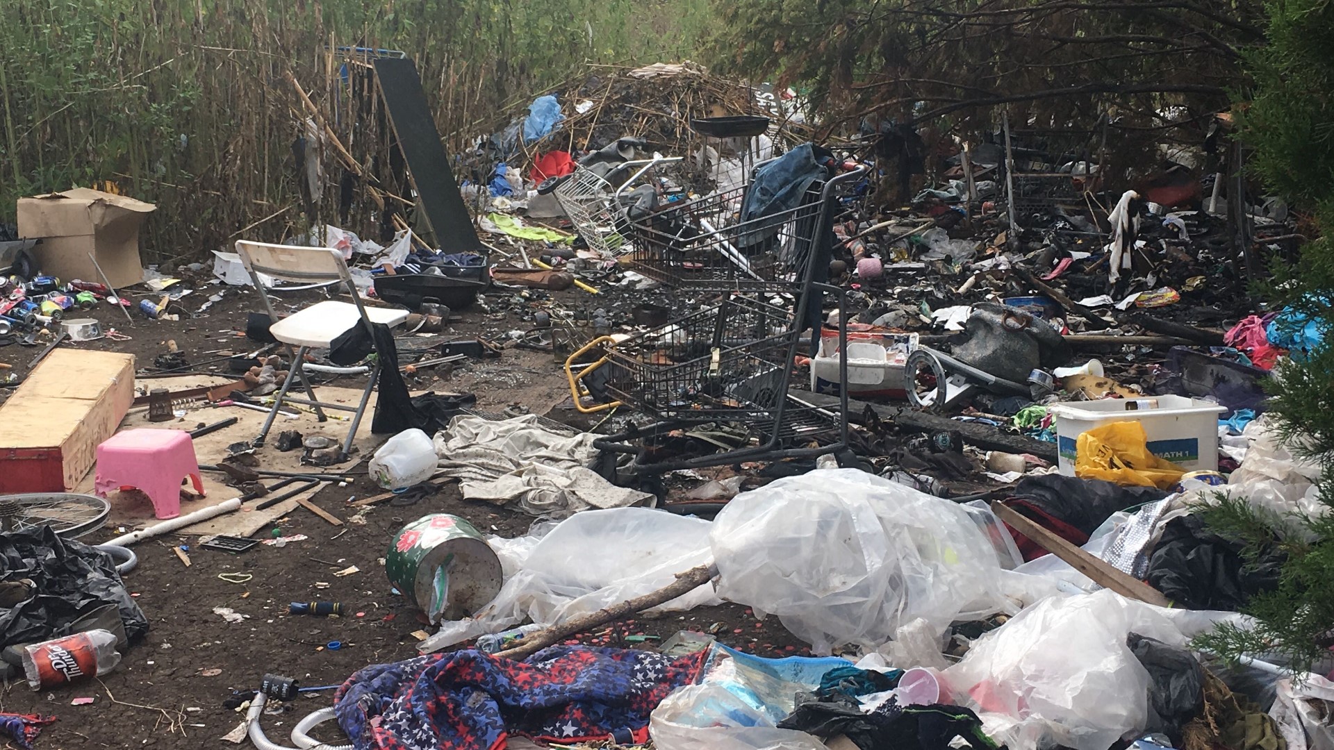 Waco police said the department received several complaints about the camps and has been working cleanup for a few weeks.