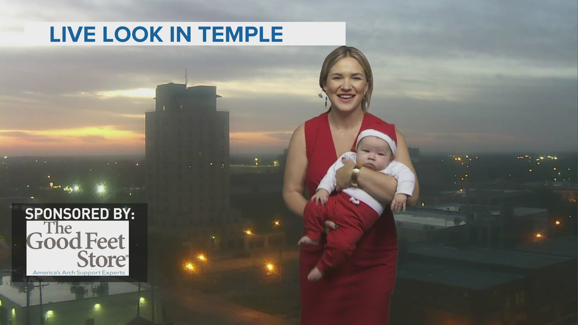 6 News meteorologist Whitney Huddleston introduces her baby on Texas Today.