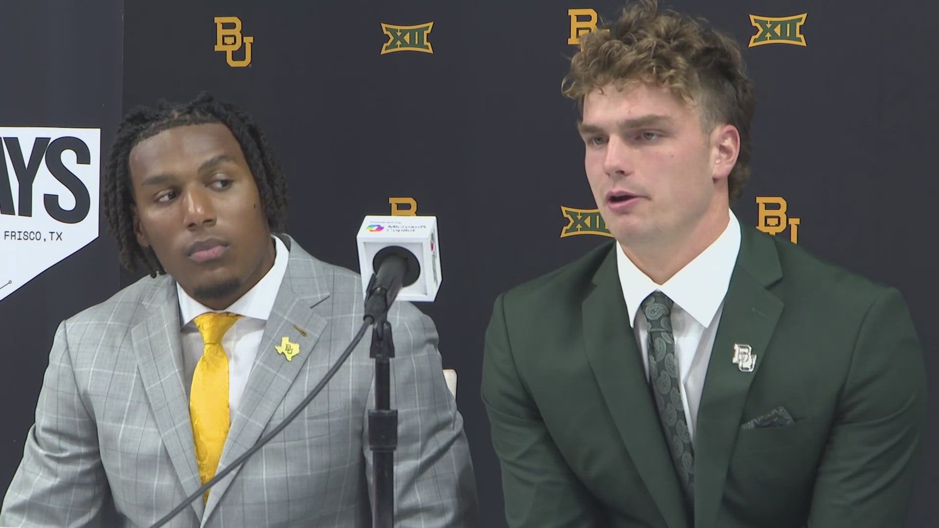 Baylor Football took the spotlight at Big 12 Media Days in Frisco, with Coach Aranda and key players previewing the 2025 season.
