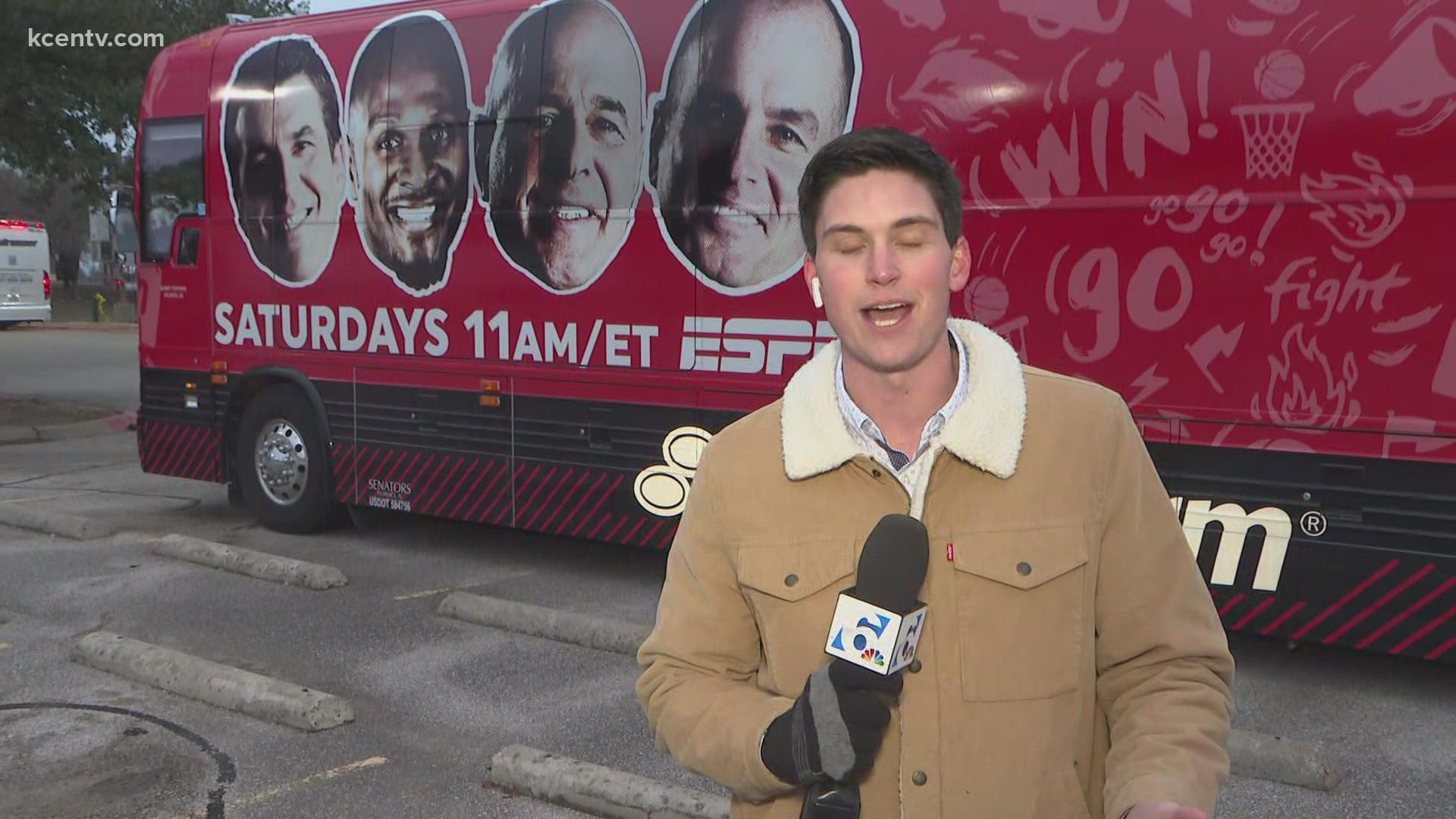 The College GameDay crew is in town for the Baylor, Kansas game