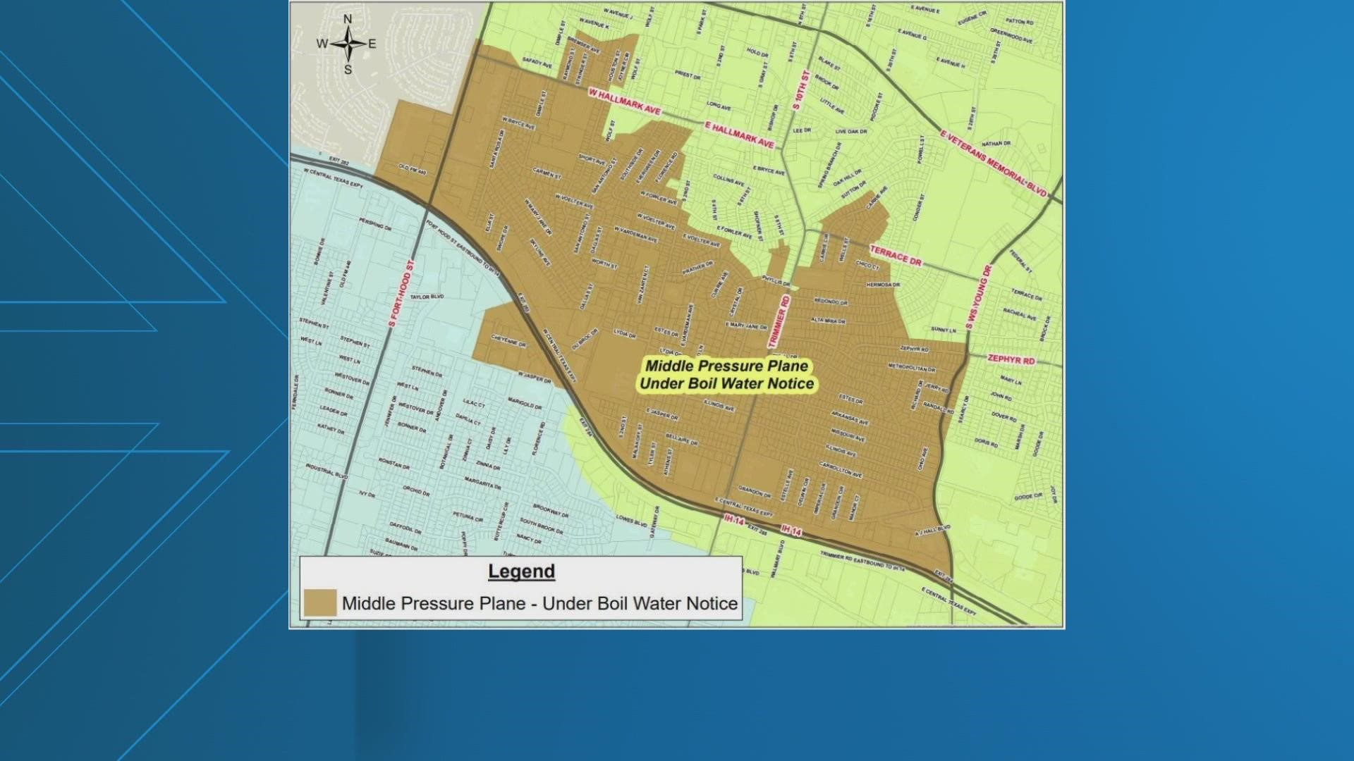 Over 3,000 customers are being affected after a private contractor hit a major water line.