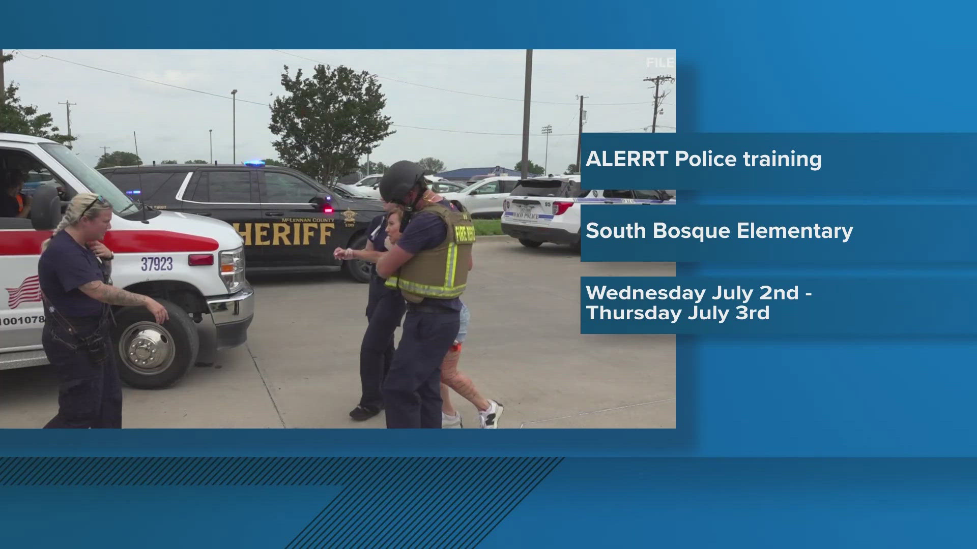 Midway ISD said the event is a rapid response training and not an emergency.