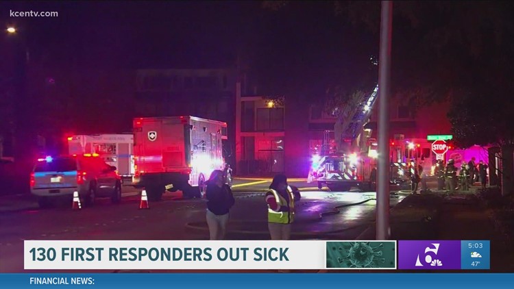 130 first responders out sick