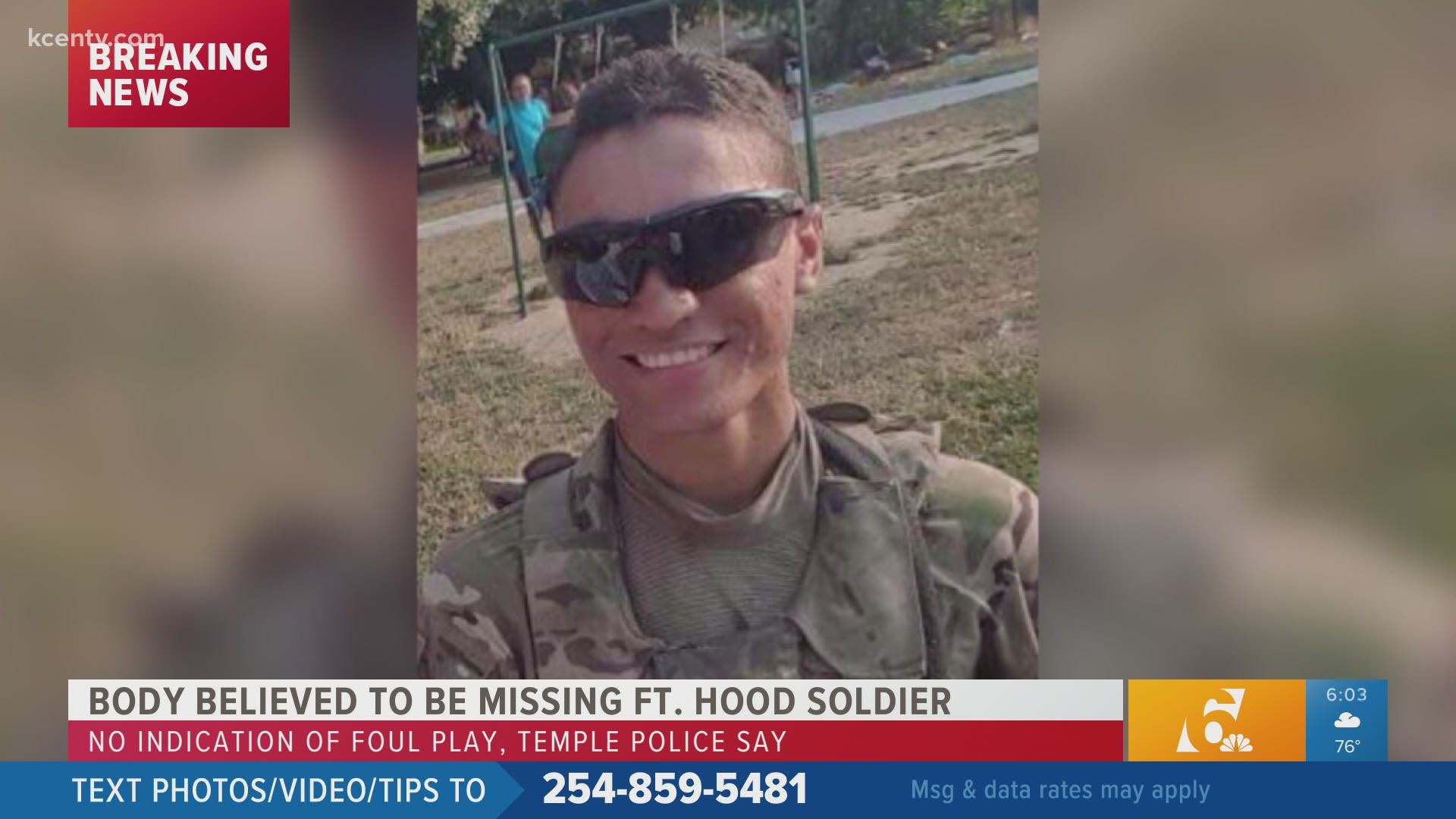 Identification found at the scene believe it may be Fort Hood Soldier Sgt. Elder Fernandes, but it's not confirmed through a forensics team.