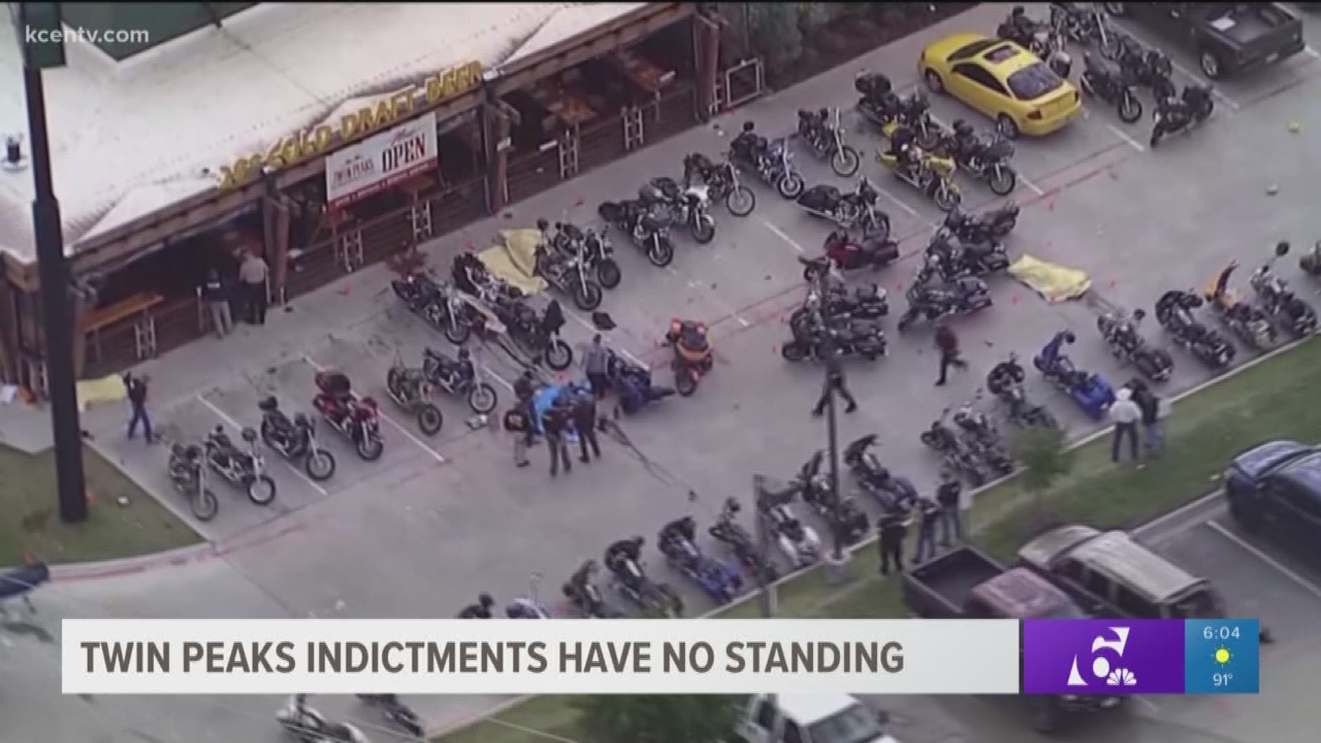 Lawyers for one of the Twin Peaks bikers still facing charges say the government didn't file paperwork properly meaning the new round of indictments in the case breaks Texas law and have no legal standing. 