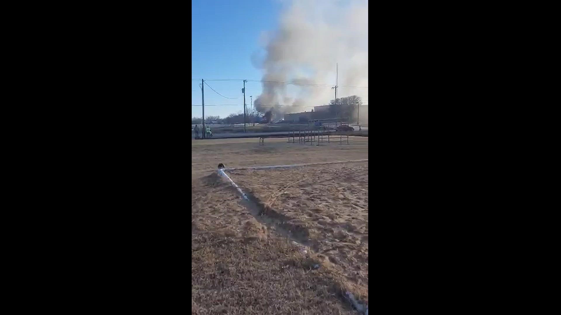 Video submitted by user of Mexia home fire