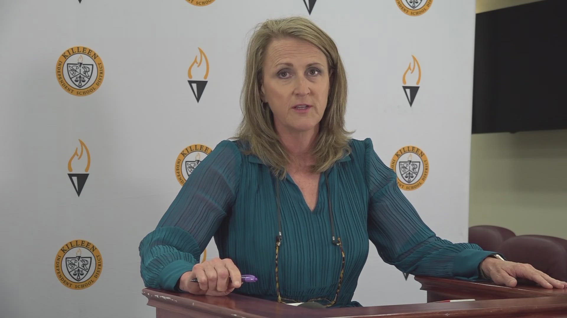 Killeen ISD Superintendent Dr. Jo Ann Fey held a press conference to address the district’s response to a deadly stabbing at Roy J. Smith Middle School.