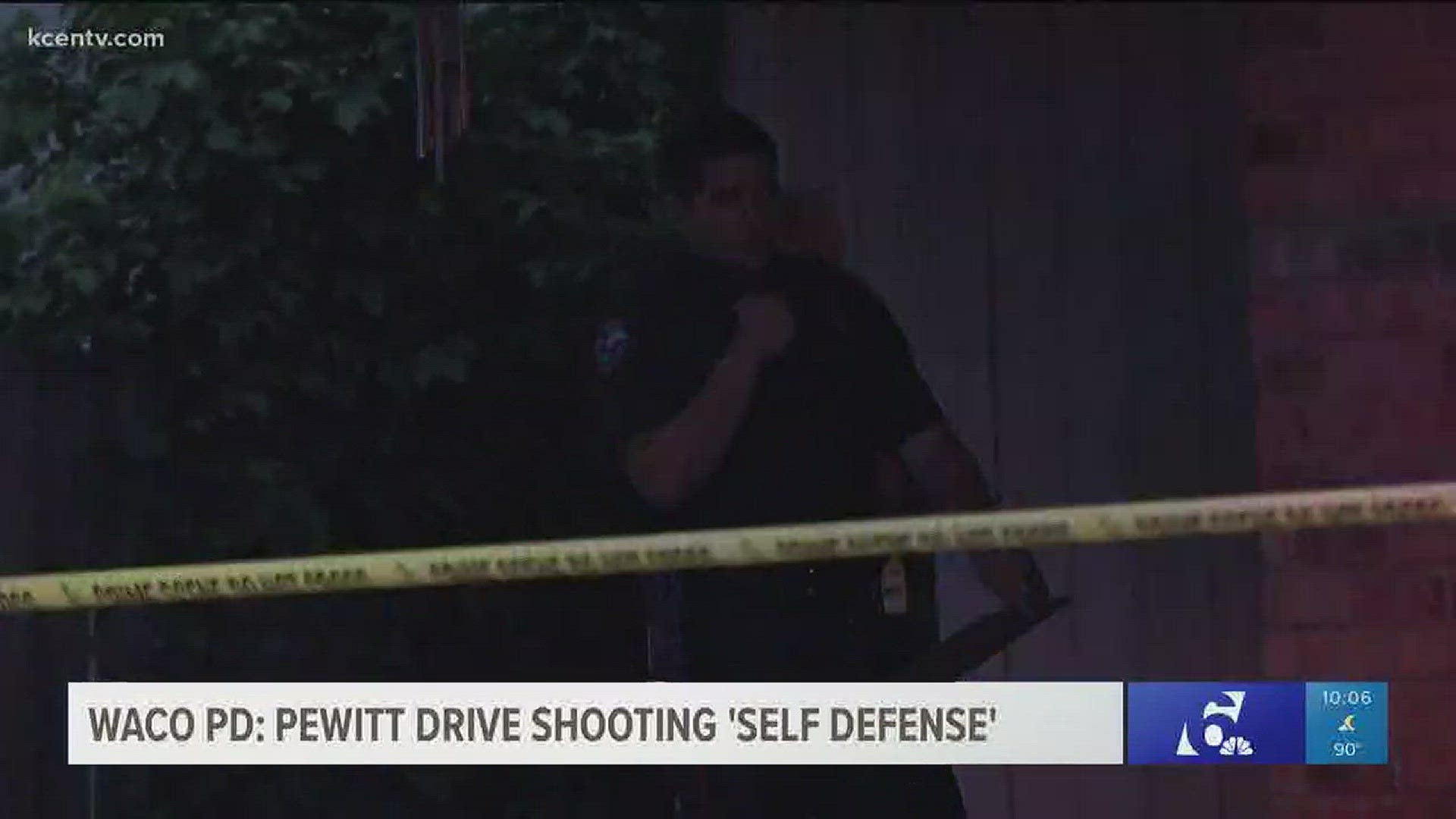 The shooting on Pewitt Drive was a case of self-defense.