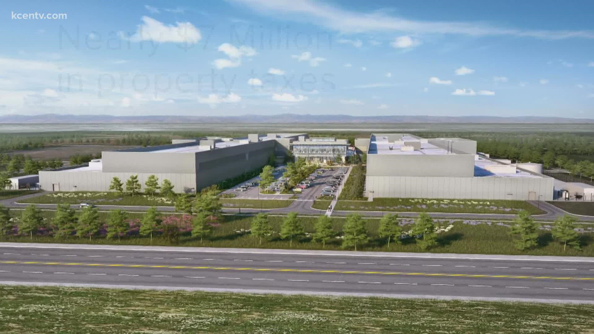 The Temple Economic Development Corporation says the $800 million facility will total 900,000 square feet.