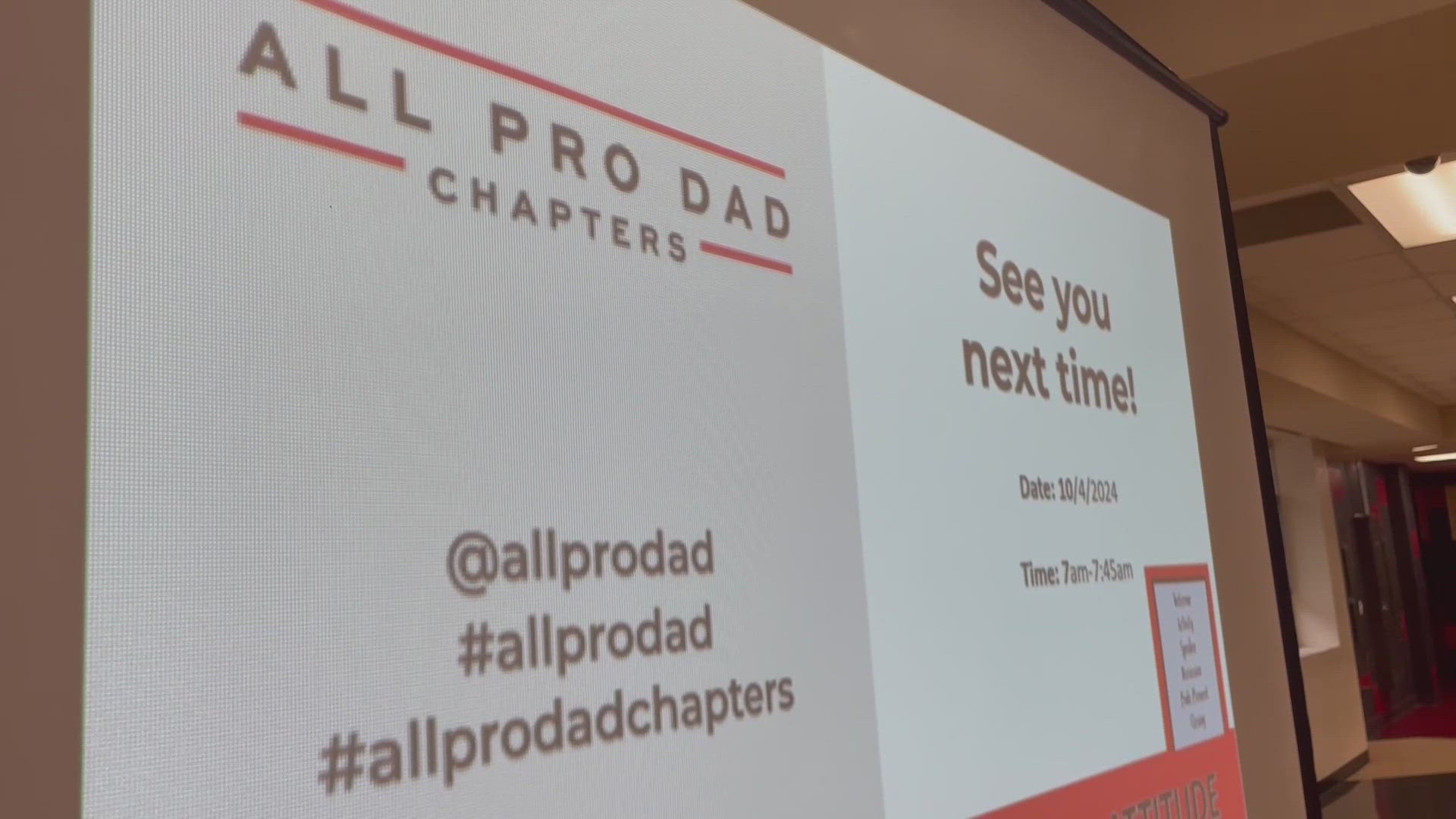 A new group at Waco High School, 'All Pro Dad' is looking to connect men with students at Waco High. This is a chapter of the national All Pro Dad org.