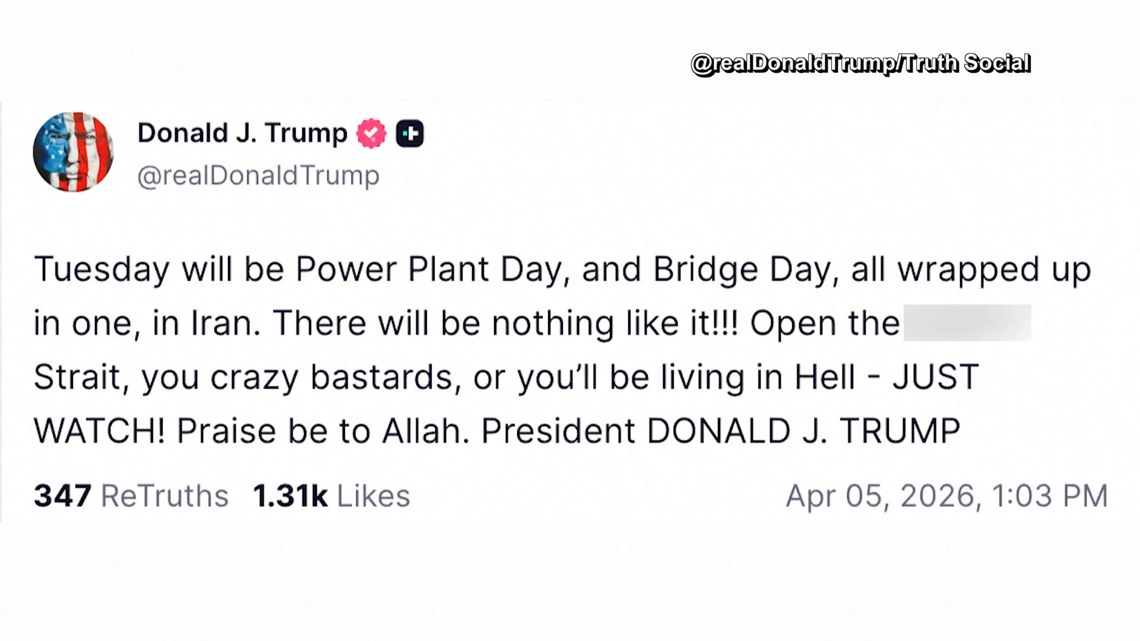 Trump threatens Iran's energy infrastructure and bridges as Strait