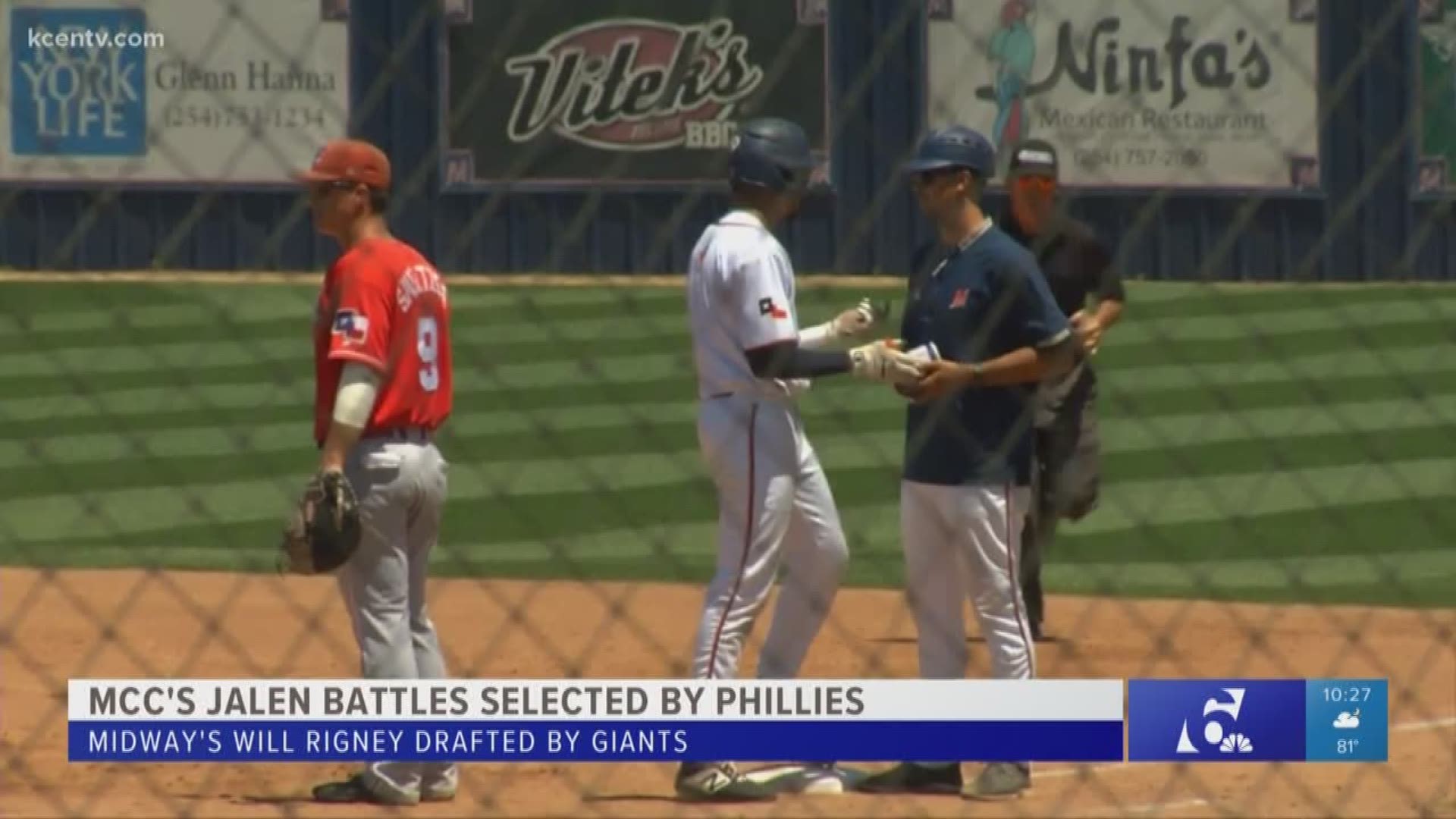 MCC shortstop Jalen Battles was selected in the 34th round by the Philadelphia Phillies.