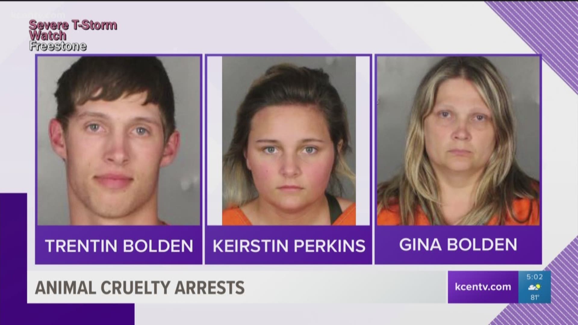 Three people arrested in connection to animal cruelty case in McLennan ...