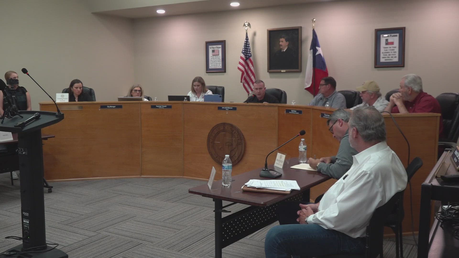 The general manager of the Kempner Water Supply Company did not go to the city council meeting, where residents are saying the water has been brown for months.