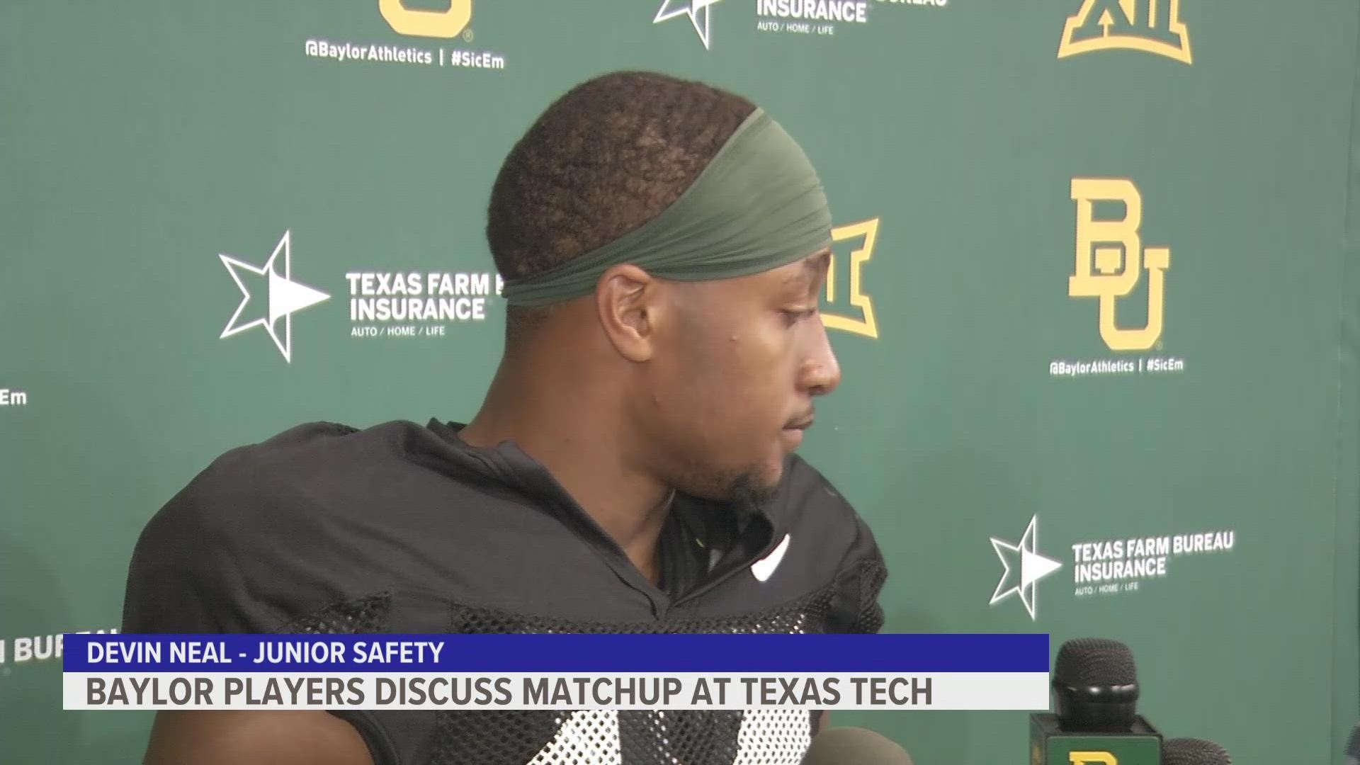 Safety Devin Neal and WR Gavin Holmes discussed what the Bears are up against heading to Lubbock to face Texas Tech on Saturday.