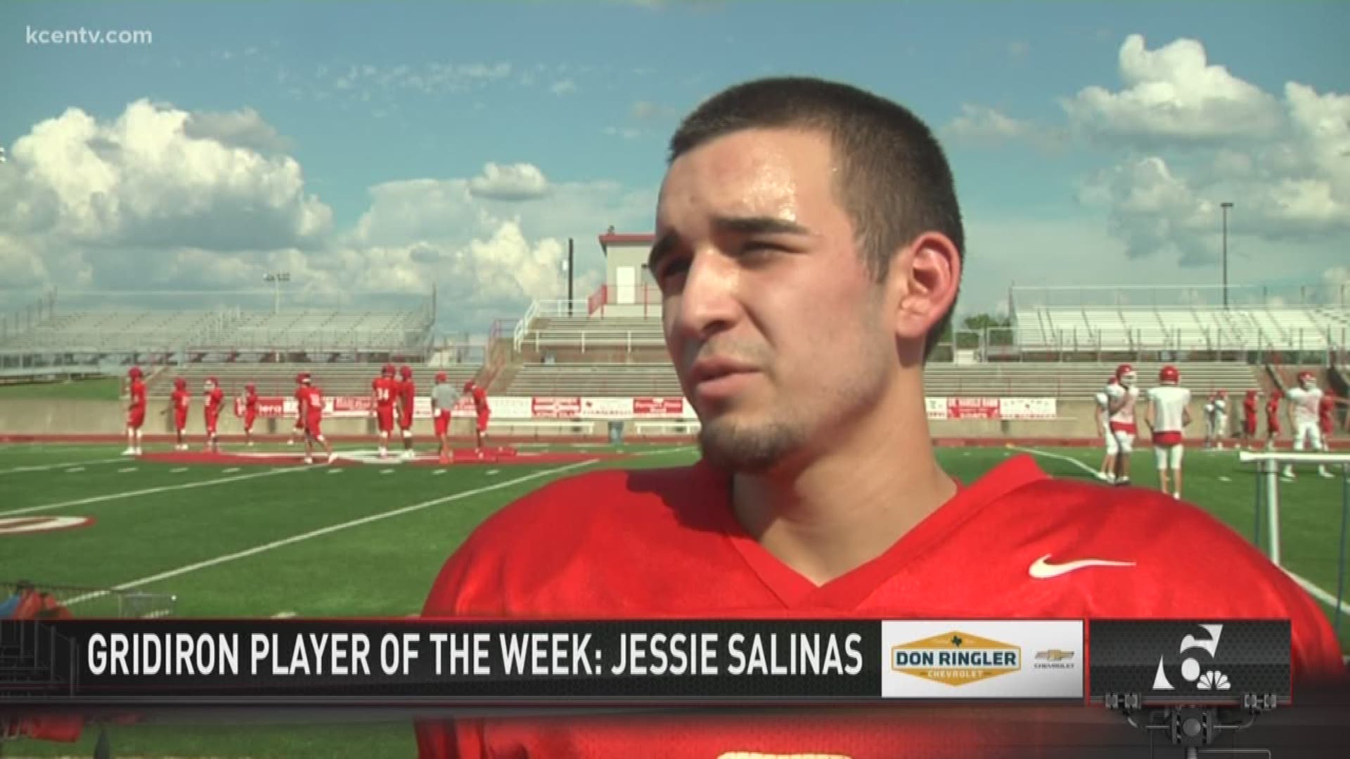 Groesbeck Goat fans got to see a dominant performance from one of their own-- Jessie Salinas, a sophomore outside linebacker.
