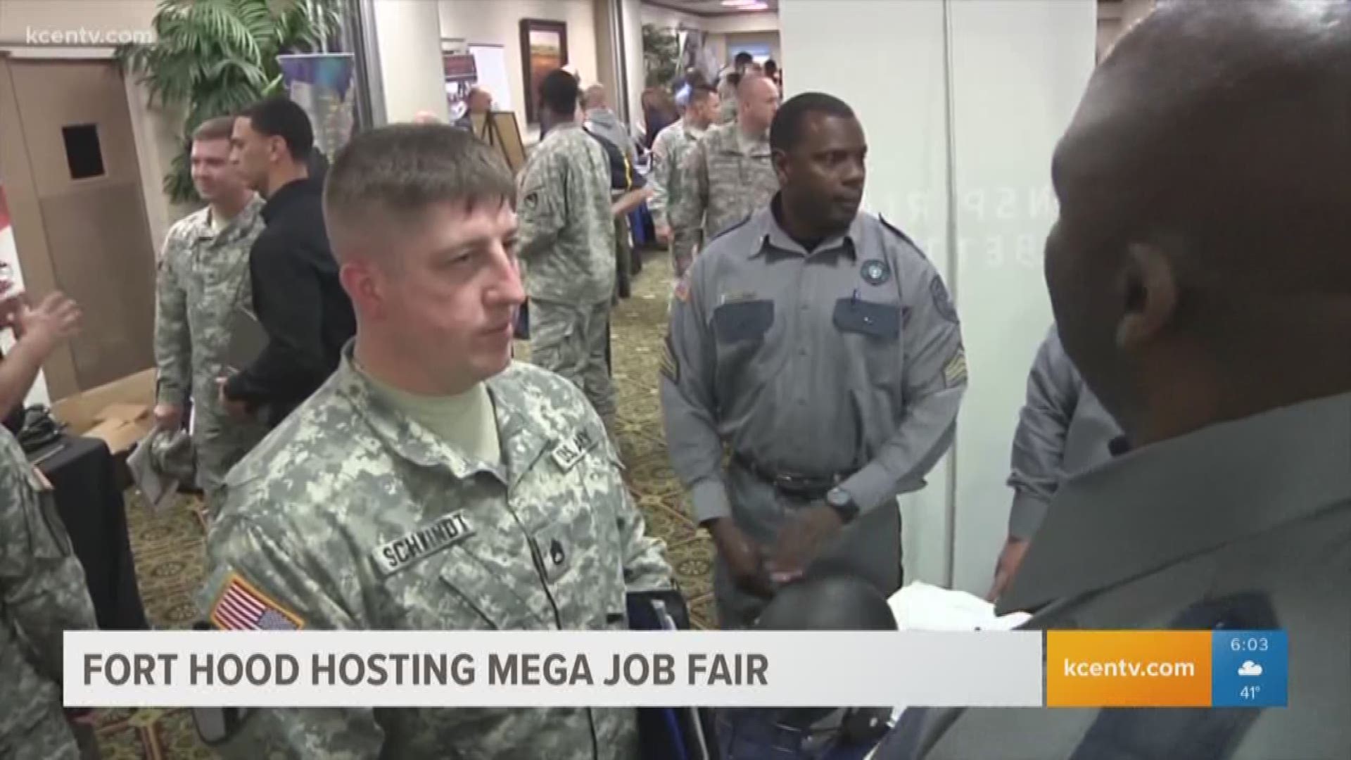 Fort Hood is hosting their 42nd Mega Job Fair from 10 a.m. to 3 p.m. Tuesday. This event is open to soldiers and civilians.