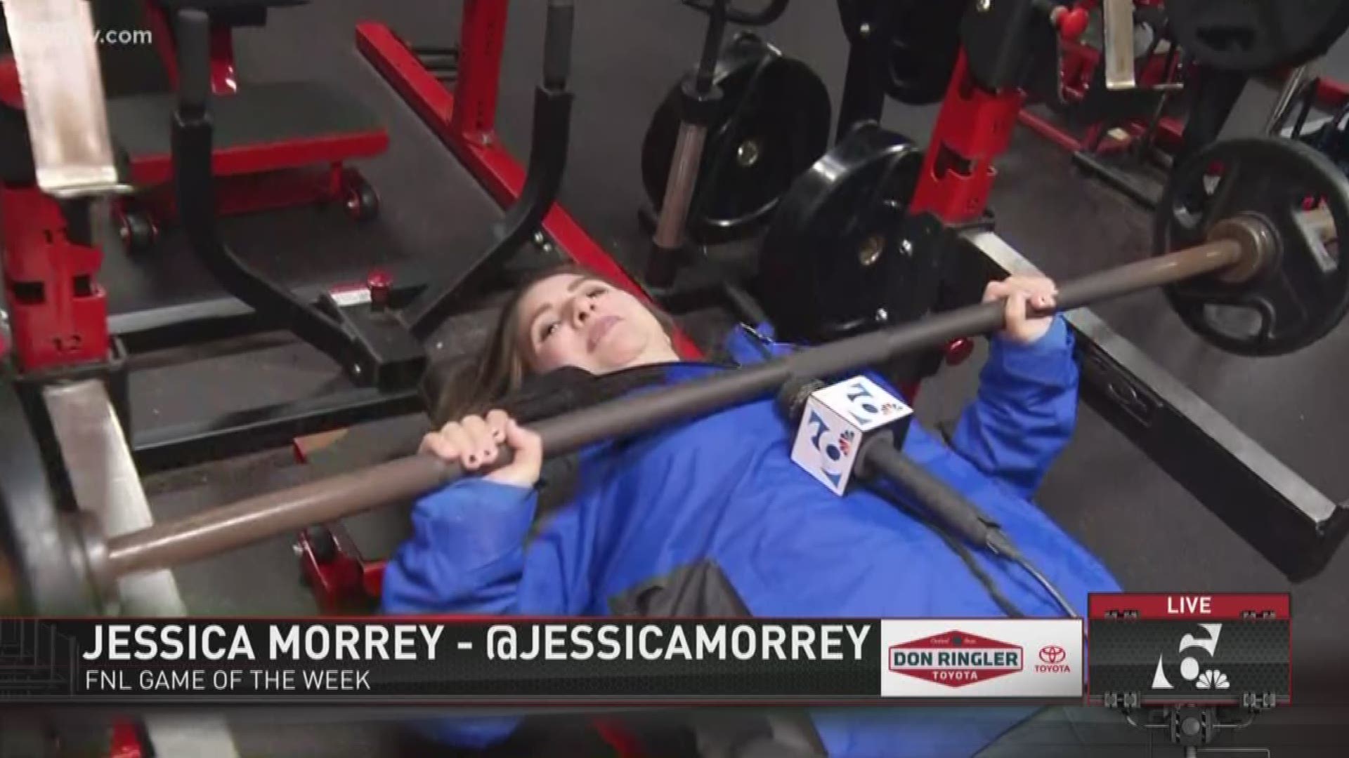 FNL GAME OF THE WEEK: Jessica Morrey live from the West weight room