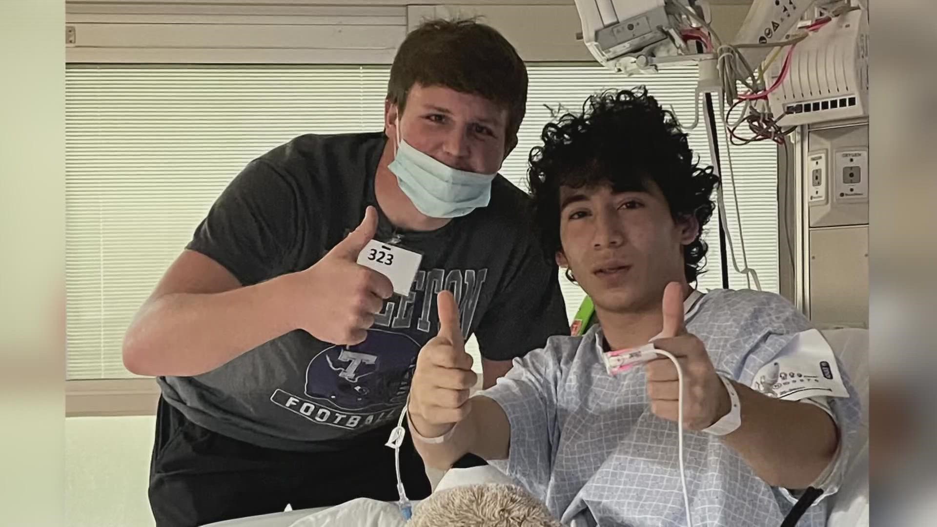 Senior receiver and linebacker, Luis Rodriguez, was taken to the hospital Thursday night after suffering a brain bleed during the Crawford vs Hawley semi final game.