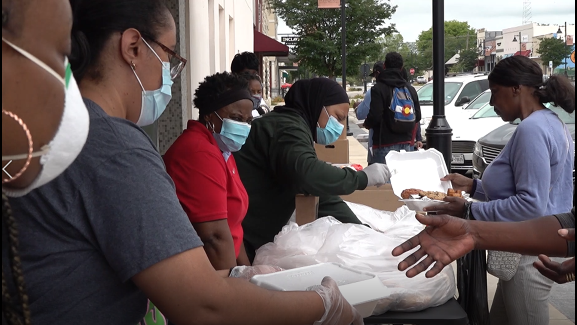 The group of businesses leaders handed out food in Downtown Killeen, hoping to alleviate the stress of those impacted most by the pandemic.