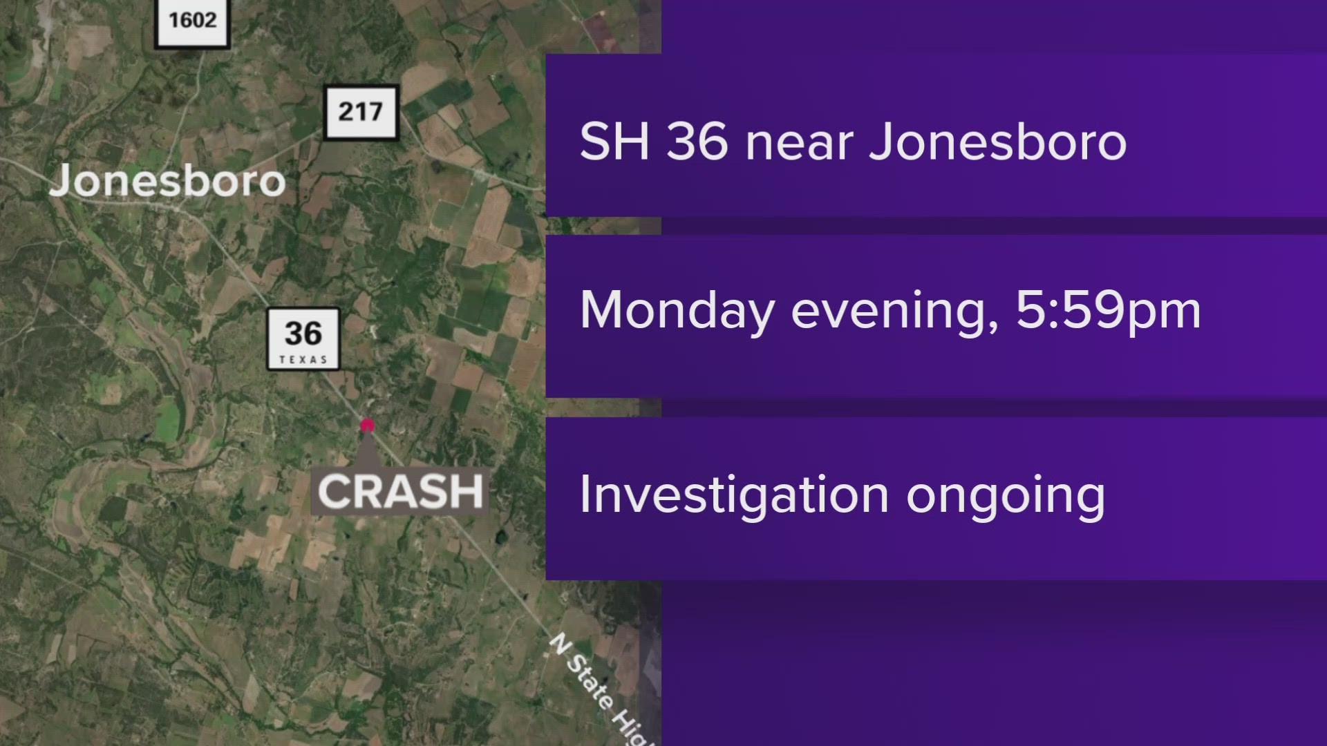 Troopers say the driver of the F-350 was going too fast on the wet roadway, causing them to hydroplane and crash into a Chevy truck.