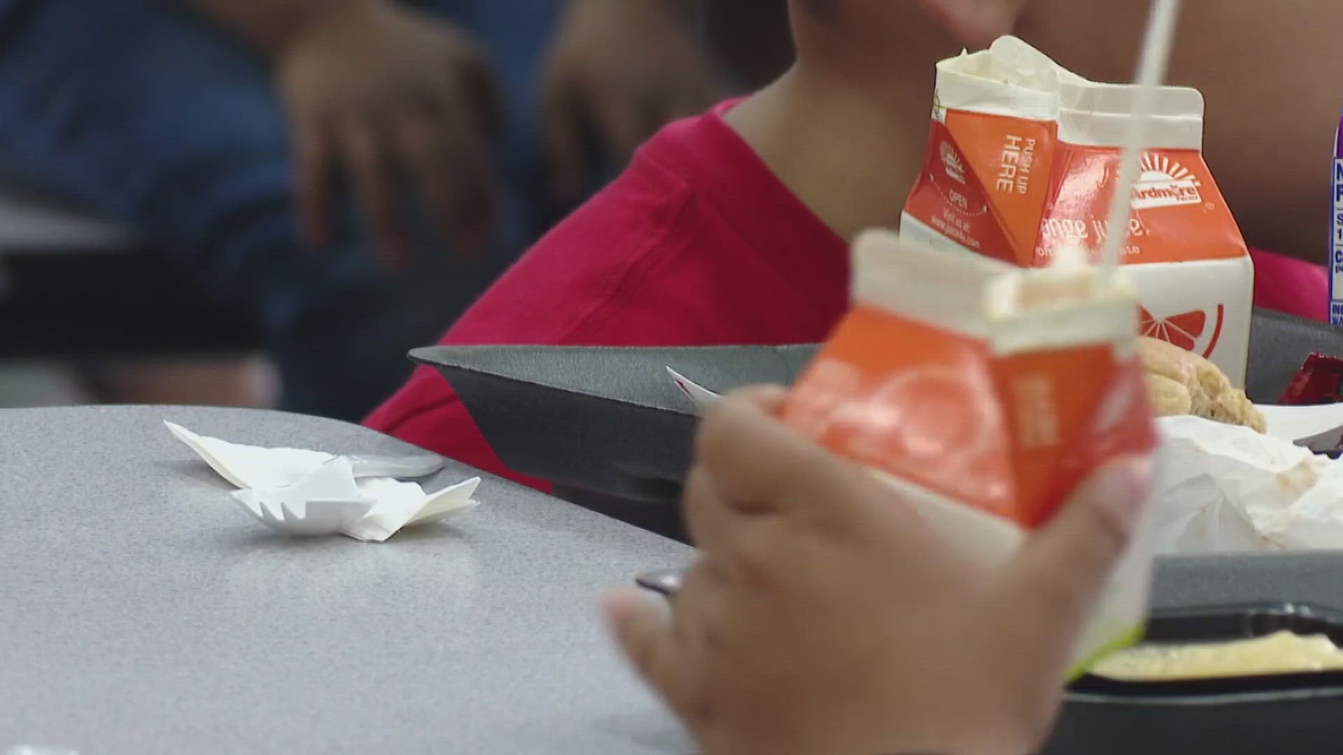 Any child 18 and under is eligible for a free meal despite enrollment status.