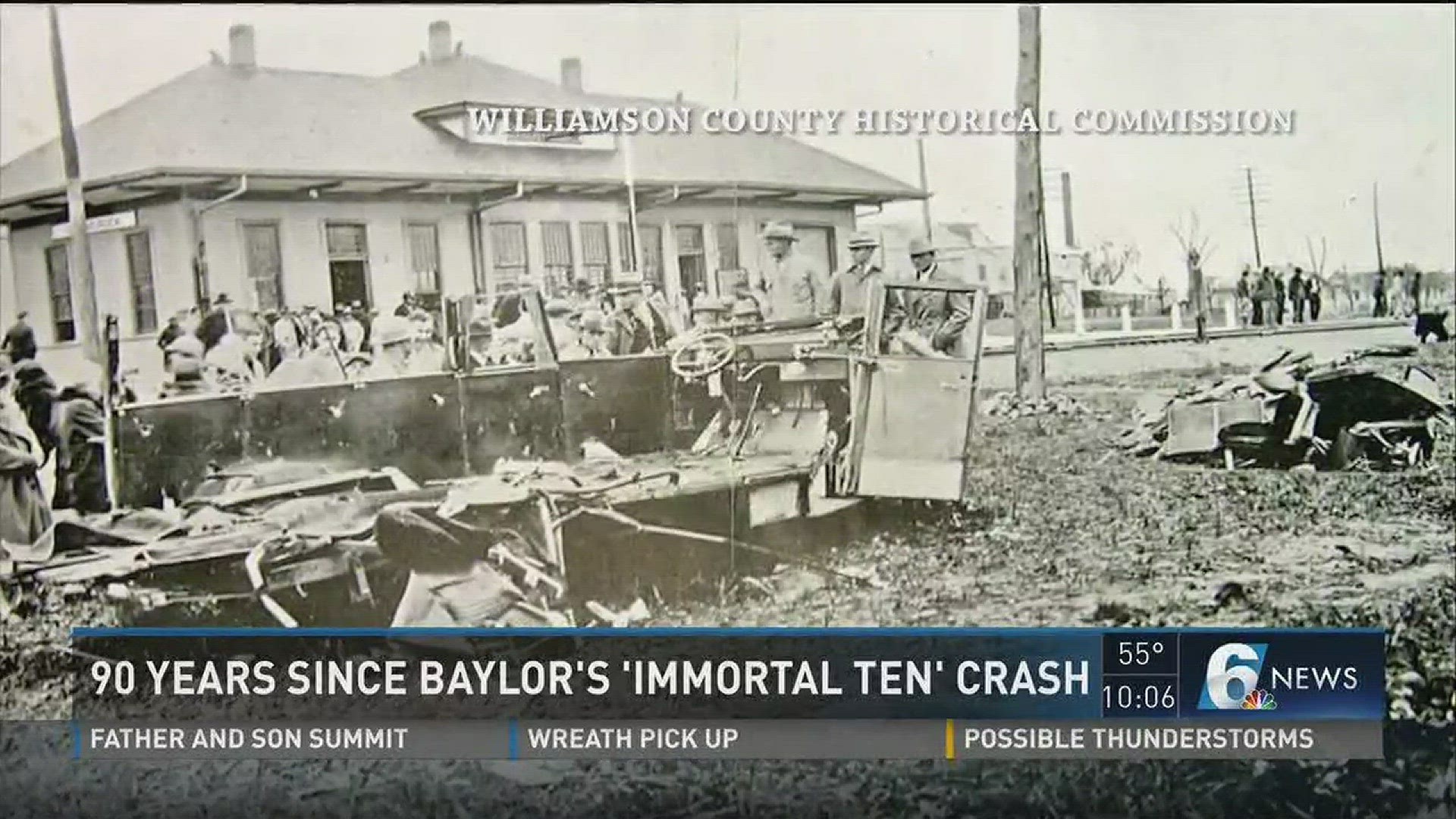 Members of the Baylor University family will drive down to Round Rock to dedicate a bridge in memory of the ten students who were killed in a bus versus train crash in 1927.